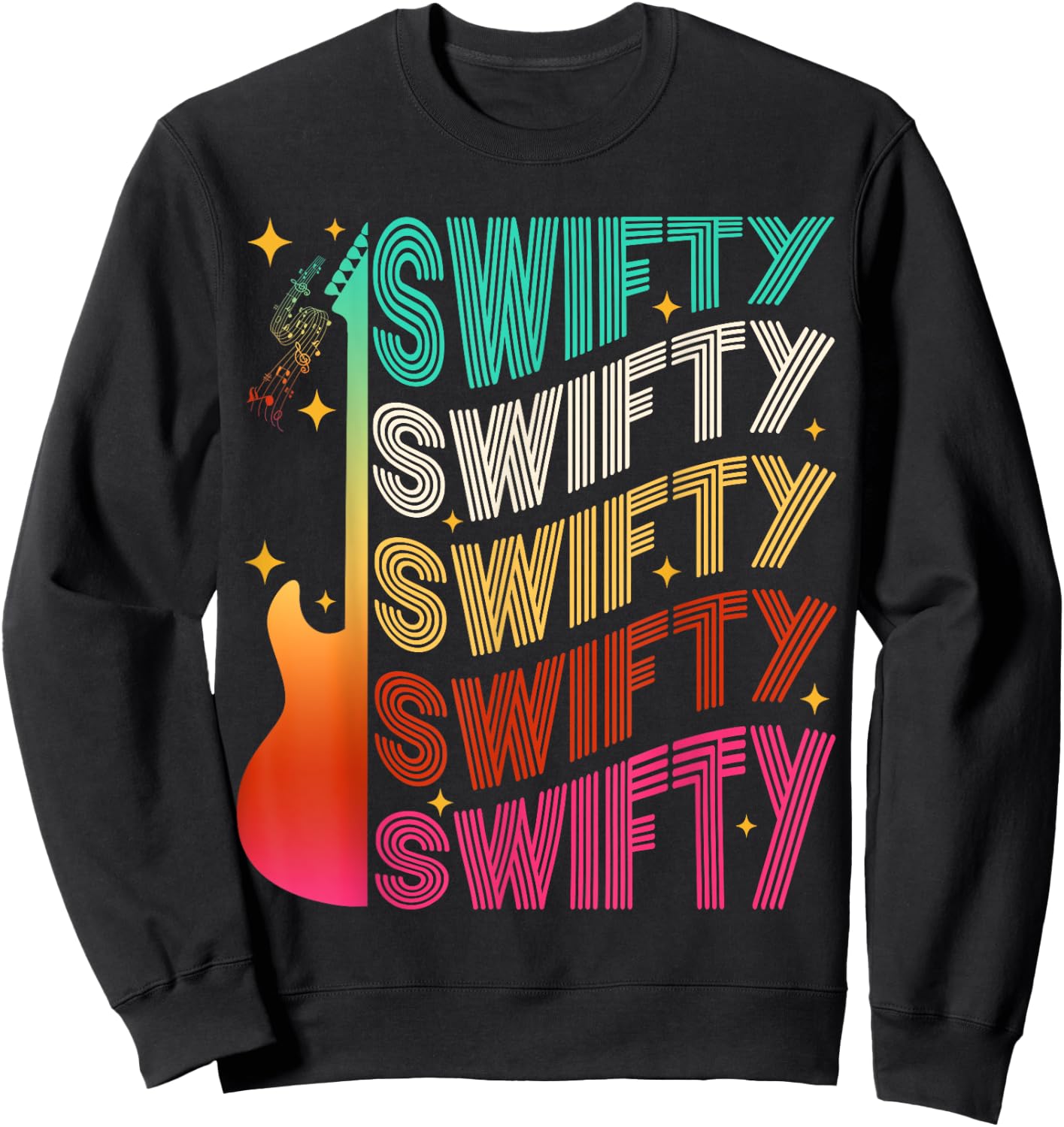 Retro Taylor Personalized Name I Love Taylor Girl 70's 80's Sweatshirt - Sweatshirt | Black