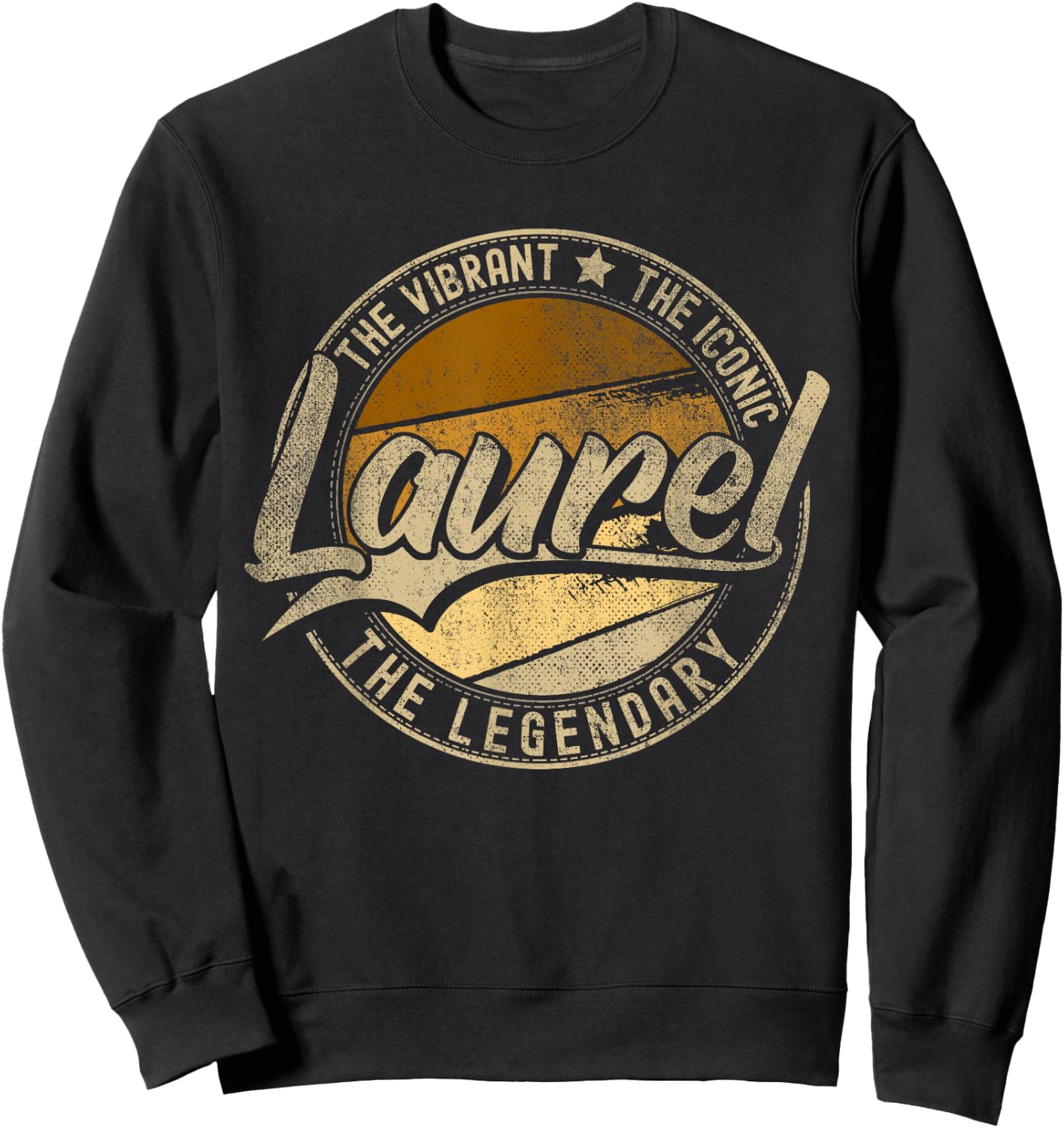 Laurel MS | Mississippi | Vintage Distressed Sweatshirt - Sweatshirt | Black