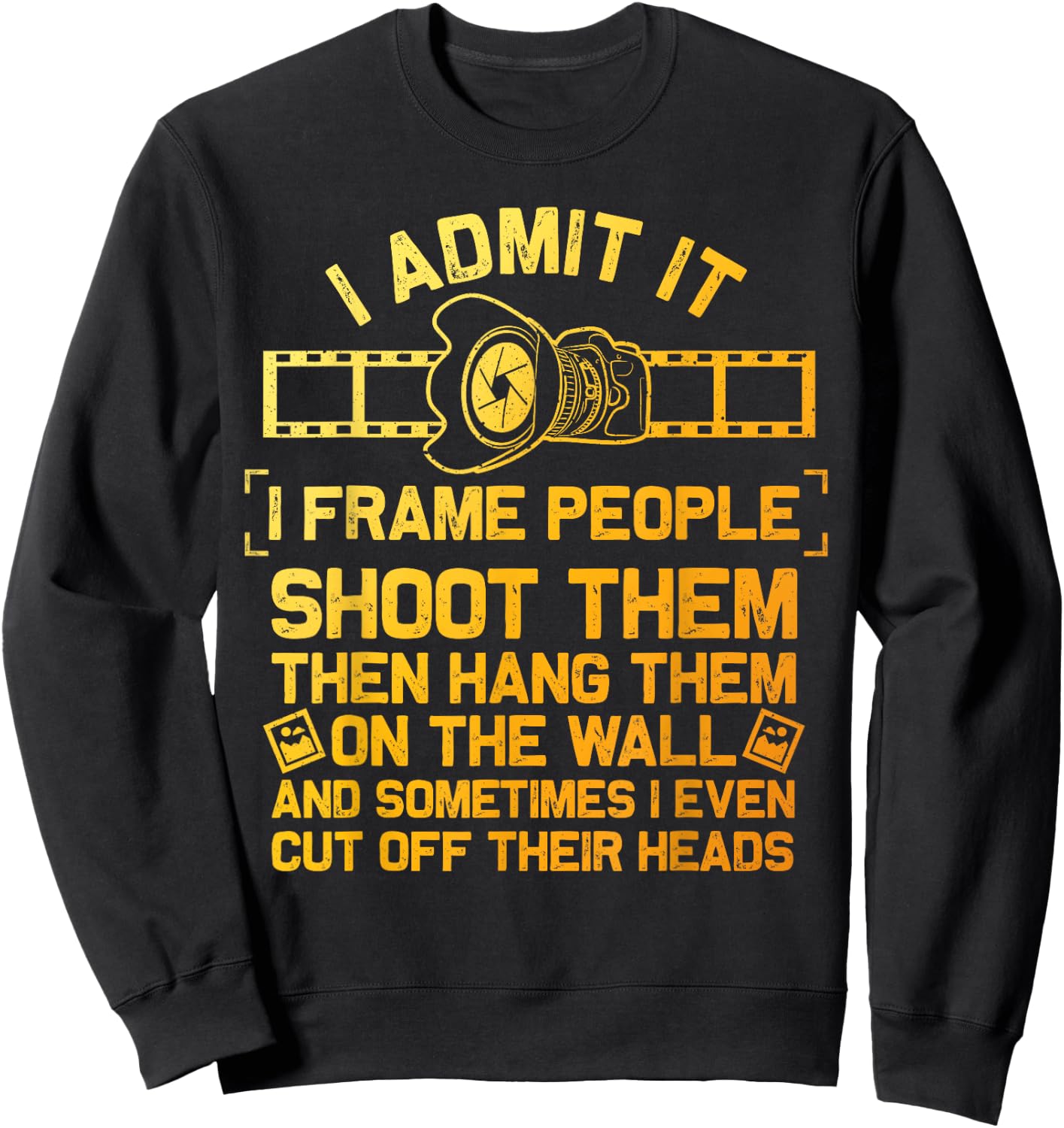 Cool Photographer Design Women Camera Photography Sweatshirt - Sweatshirt | Black