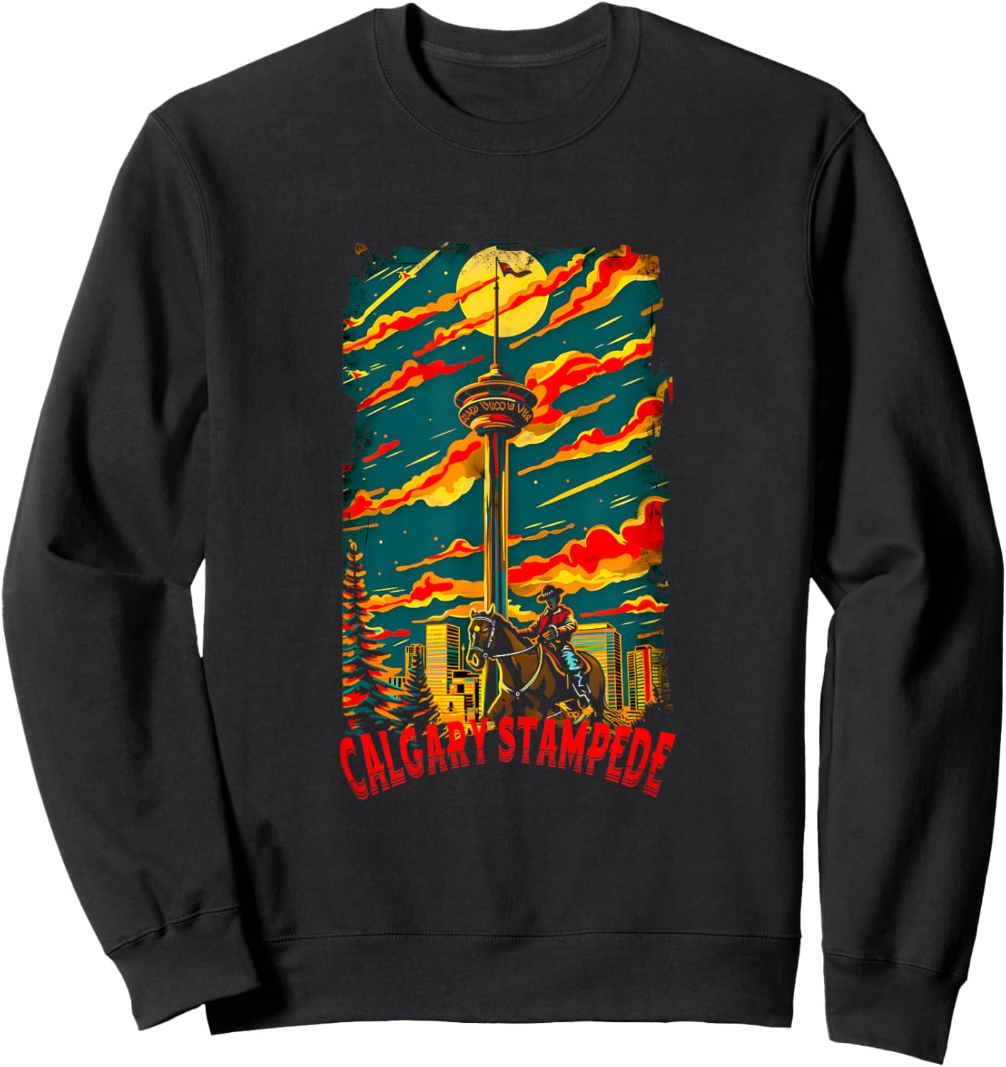 Calgary Stampede Old School Style Sweatshirt - Sweatshirt | Black