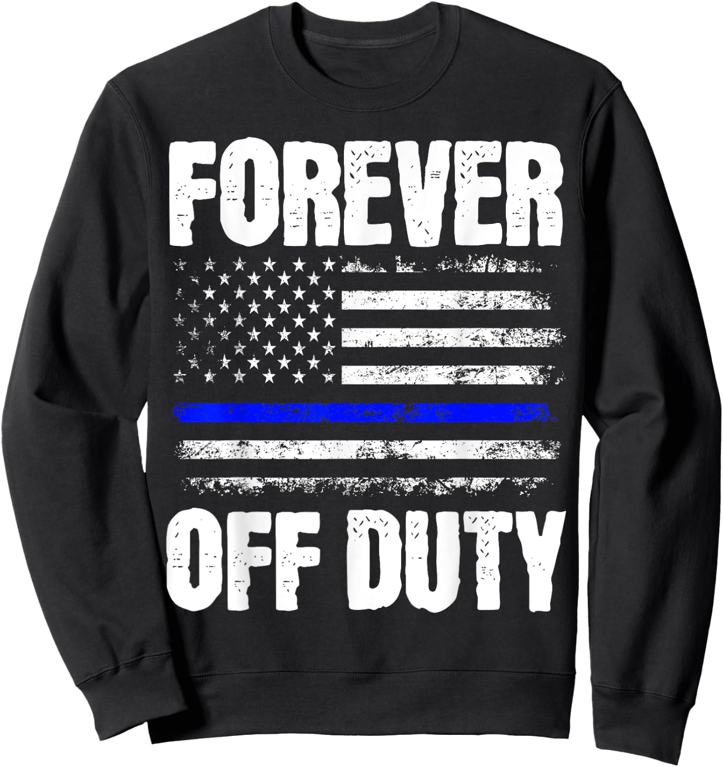 Retired Police Officer Cop Sweatshirt - Sweatshirt | Black