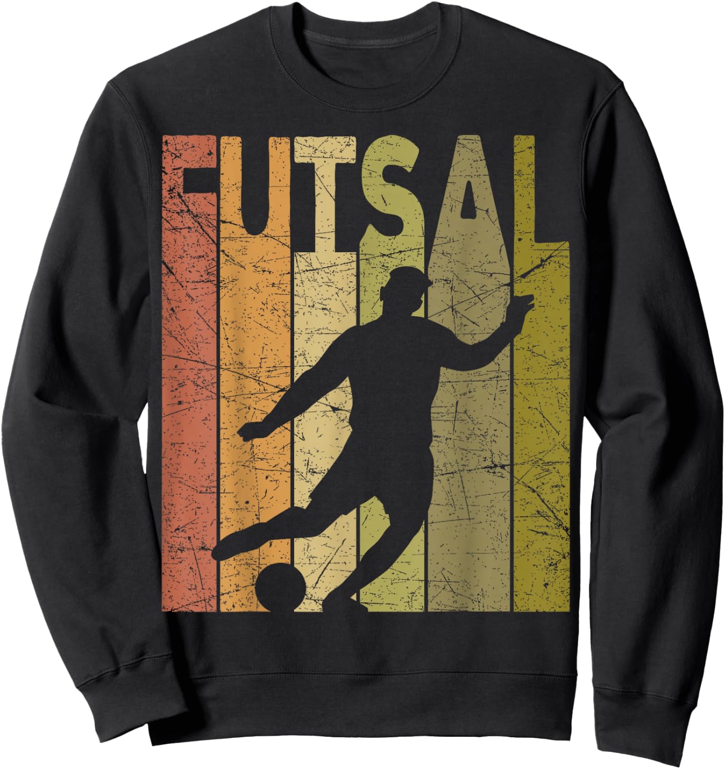 Futsal Vintage Indoor Soccer Futsal Player Retro Sweatshirt - Sweatshirt | Black