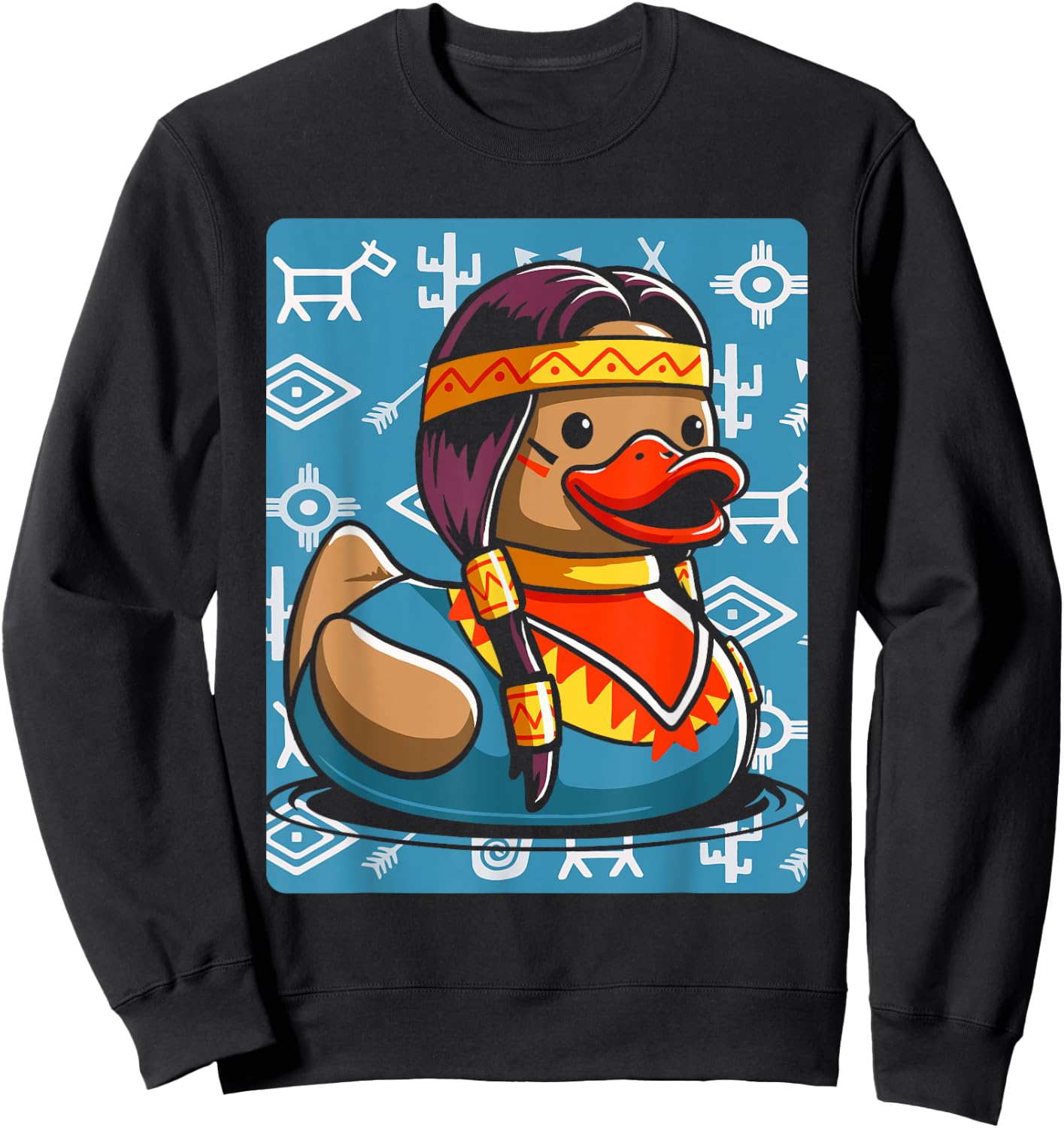 Native American Duck Sweatshirt - Sweatshirt | Black