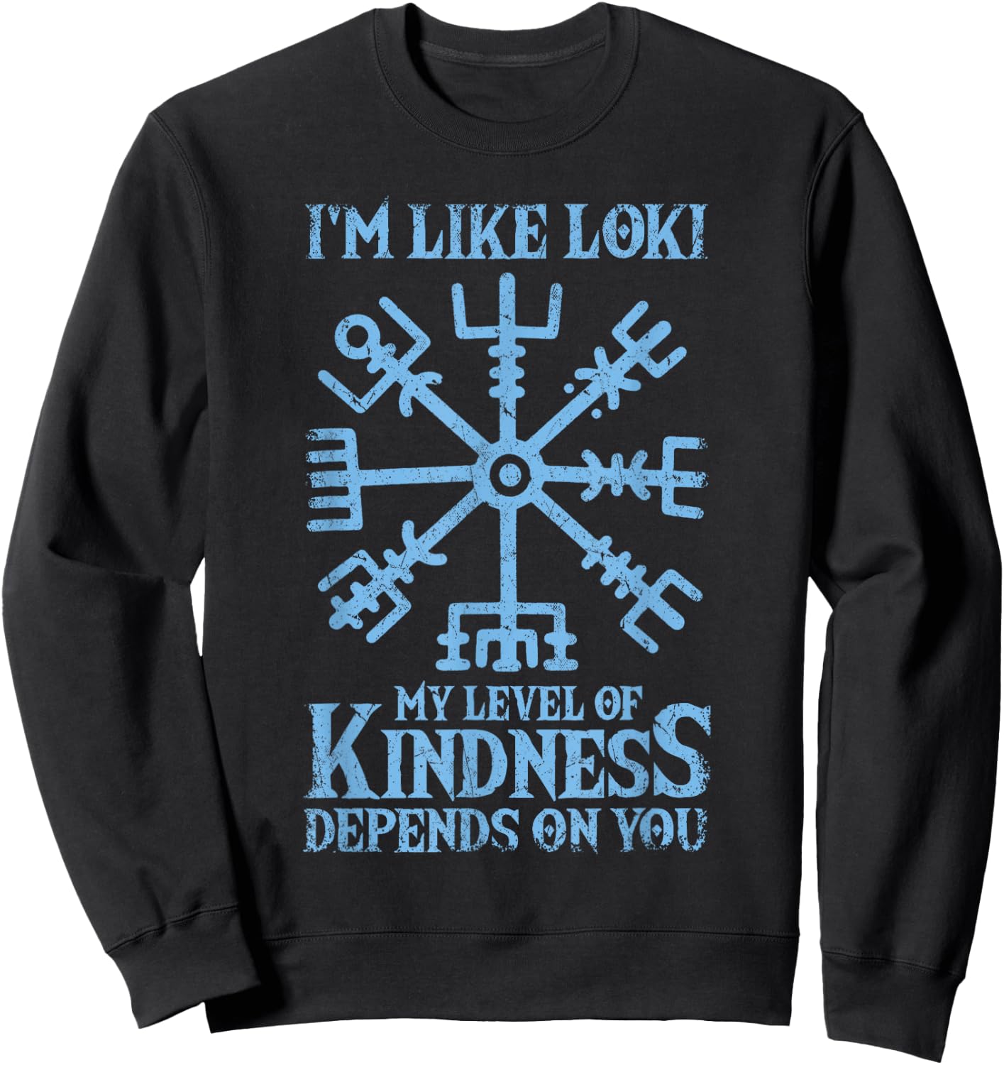 Loki Viking Norse Mythology God Loki , Small, Black Sweatshirt - Sweatshirt | Black