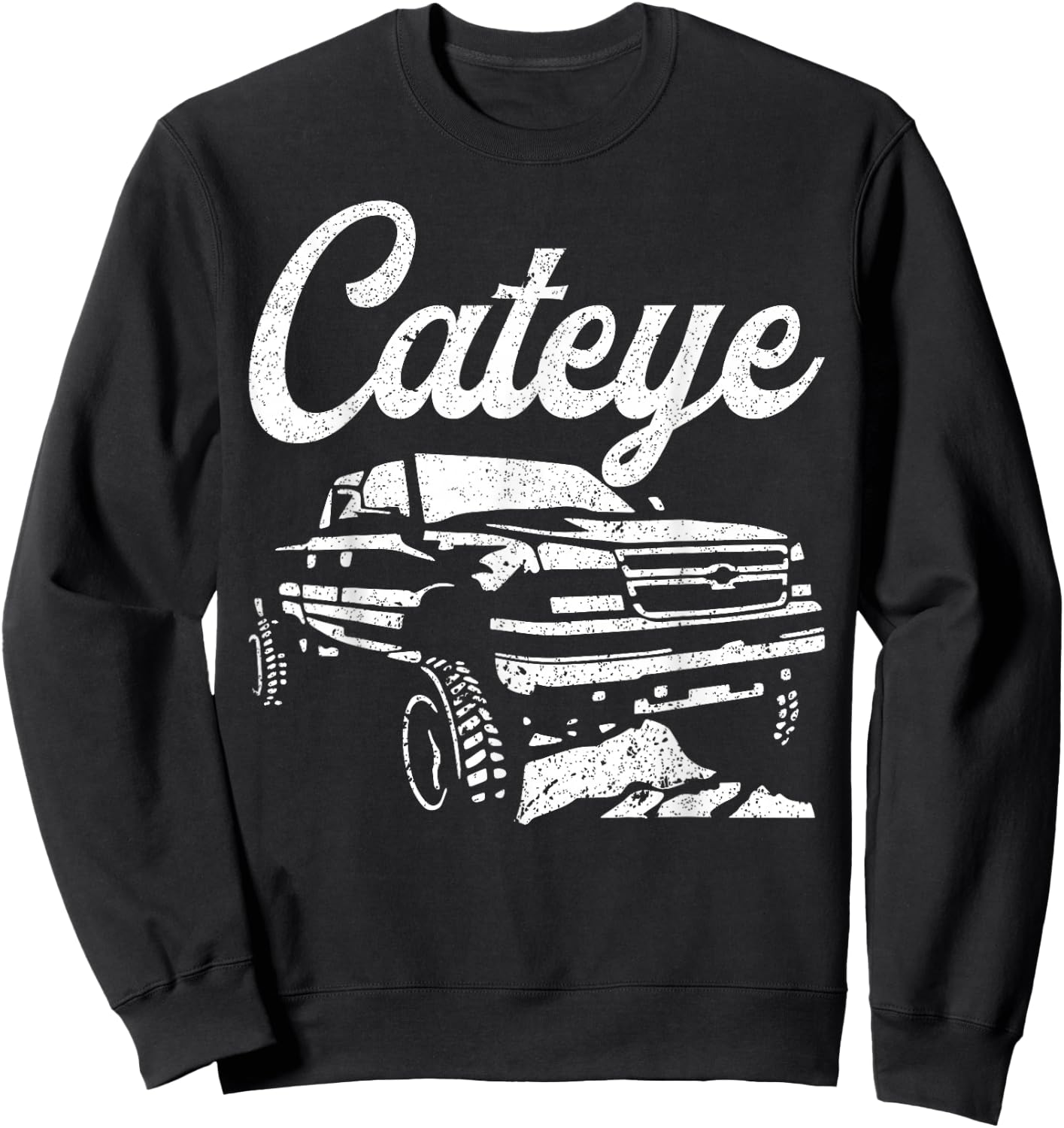 Cateye chevys truck Sweatshirt - Sweatshirt | Black