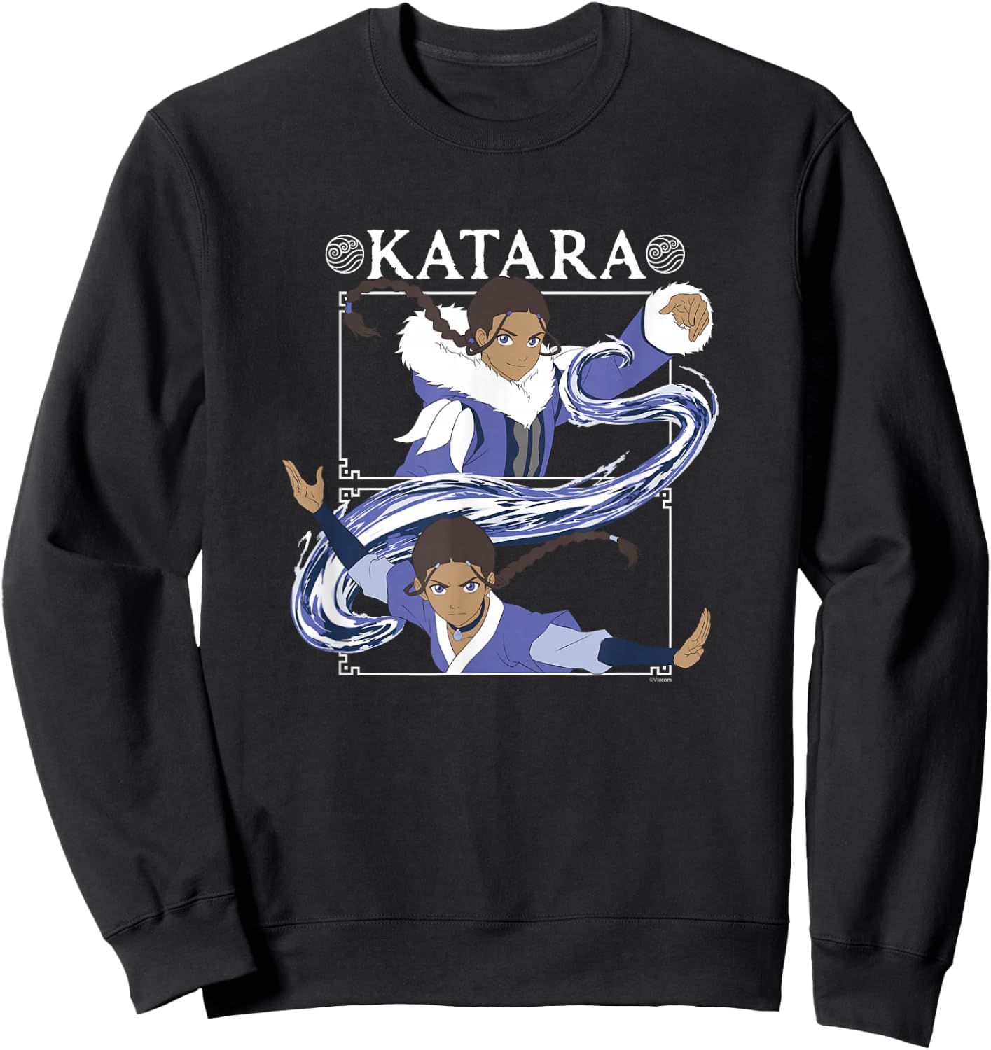 Avatar: The Last Airbender Katara Waterbending Master Panels Sweatshirt - Sweatshirt | Black
