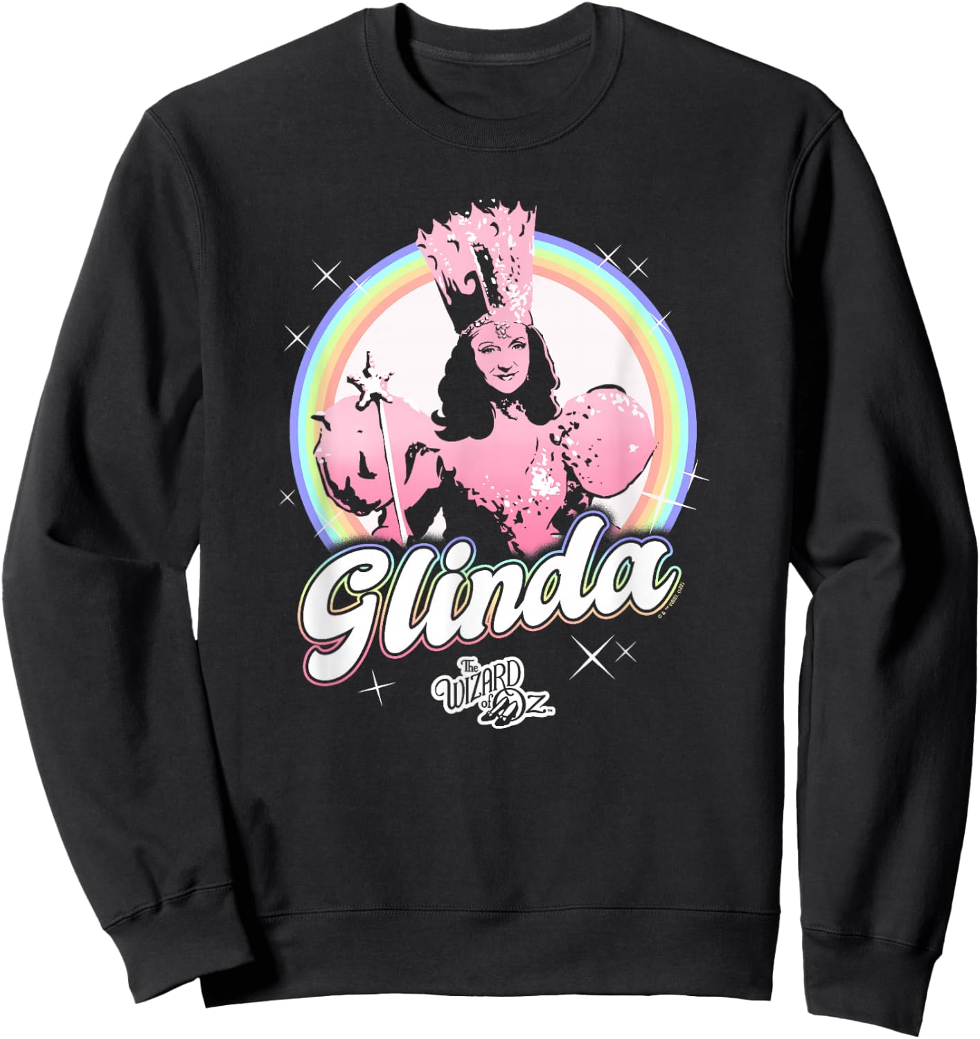 The Wizard of Oz Pride Glinda Rainbow Poster Sweatshirt - Sweatshirt | Black