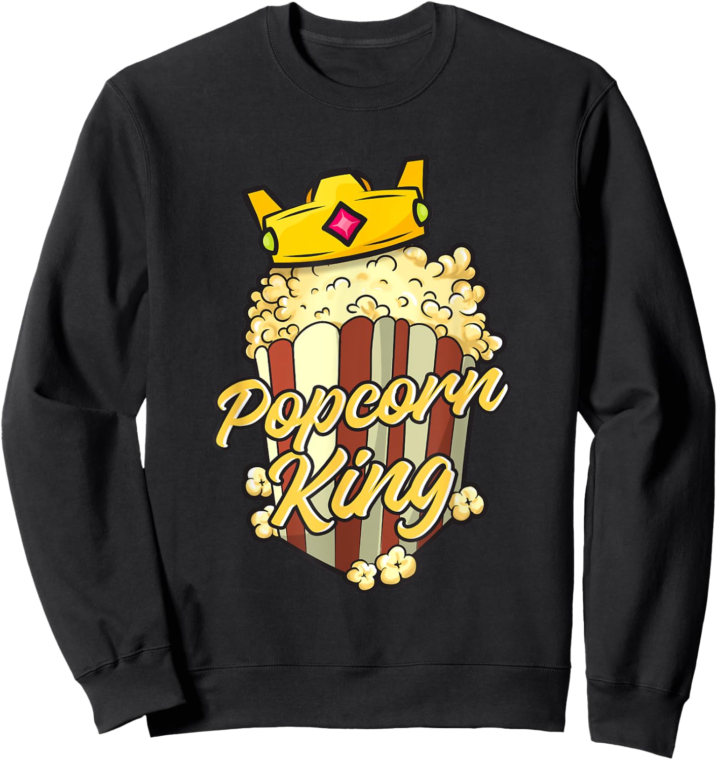 Popcorn King Sweatshirt - Sweatshirt | Black