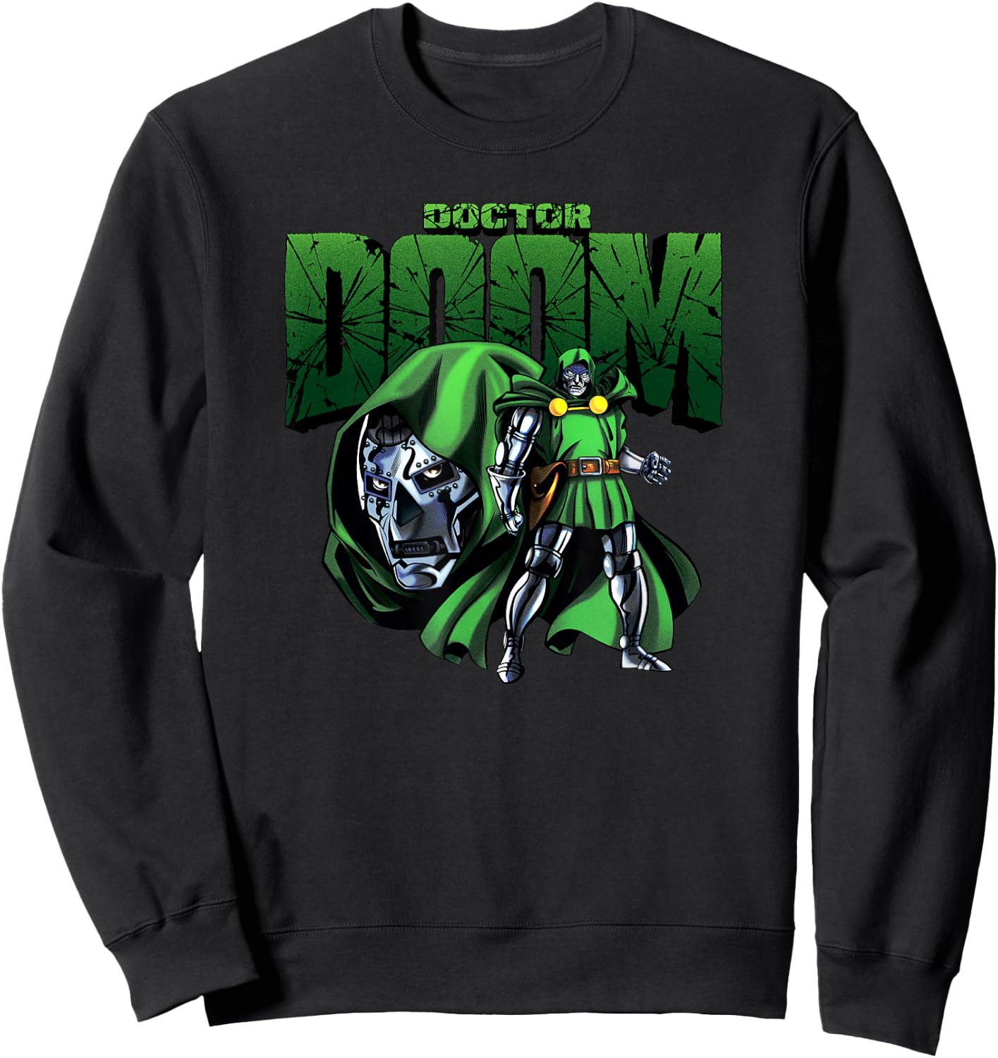 Marvel Fantastic Four Doctor Doom Epic Villain Classic Sweatshirt - Sweatshirt | Black