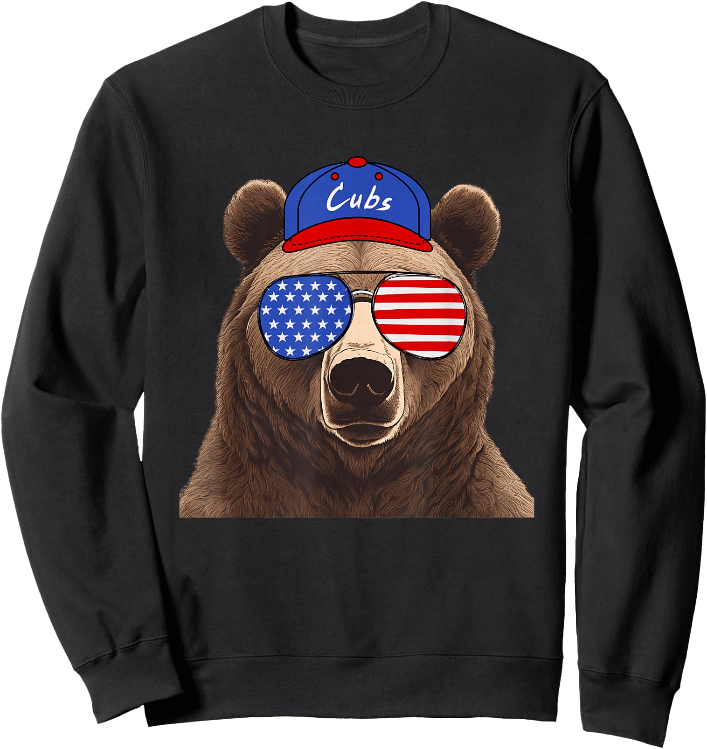 Vintage Cubs Last Name Pride Cubs Name American Style Sweatshirt - Sweatshirt | Black