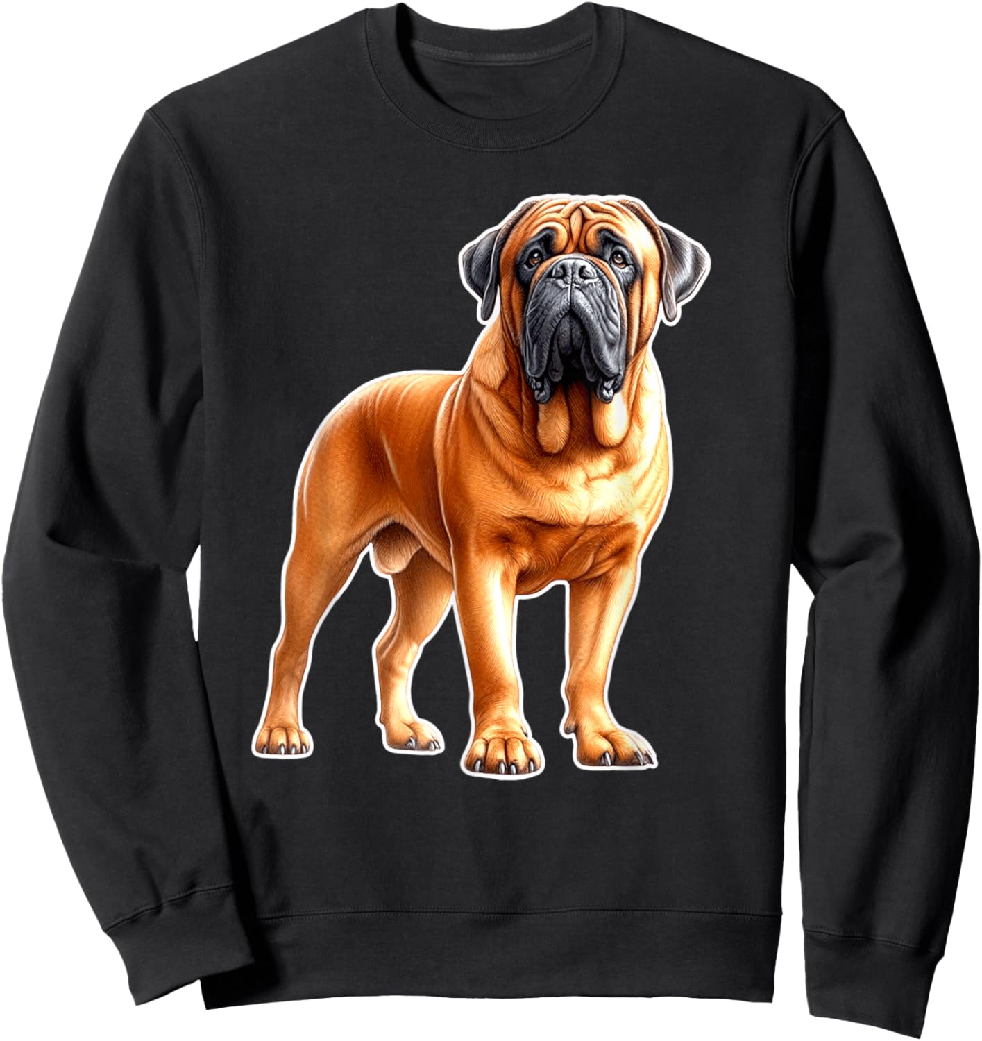 Bullmastiff x Mastiff Dog Sweatshirt - Sweatshirt | Black