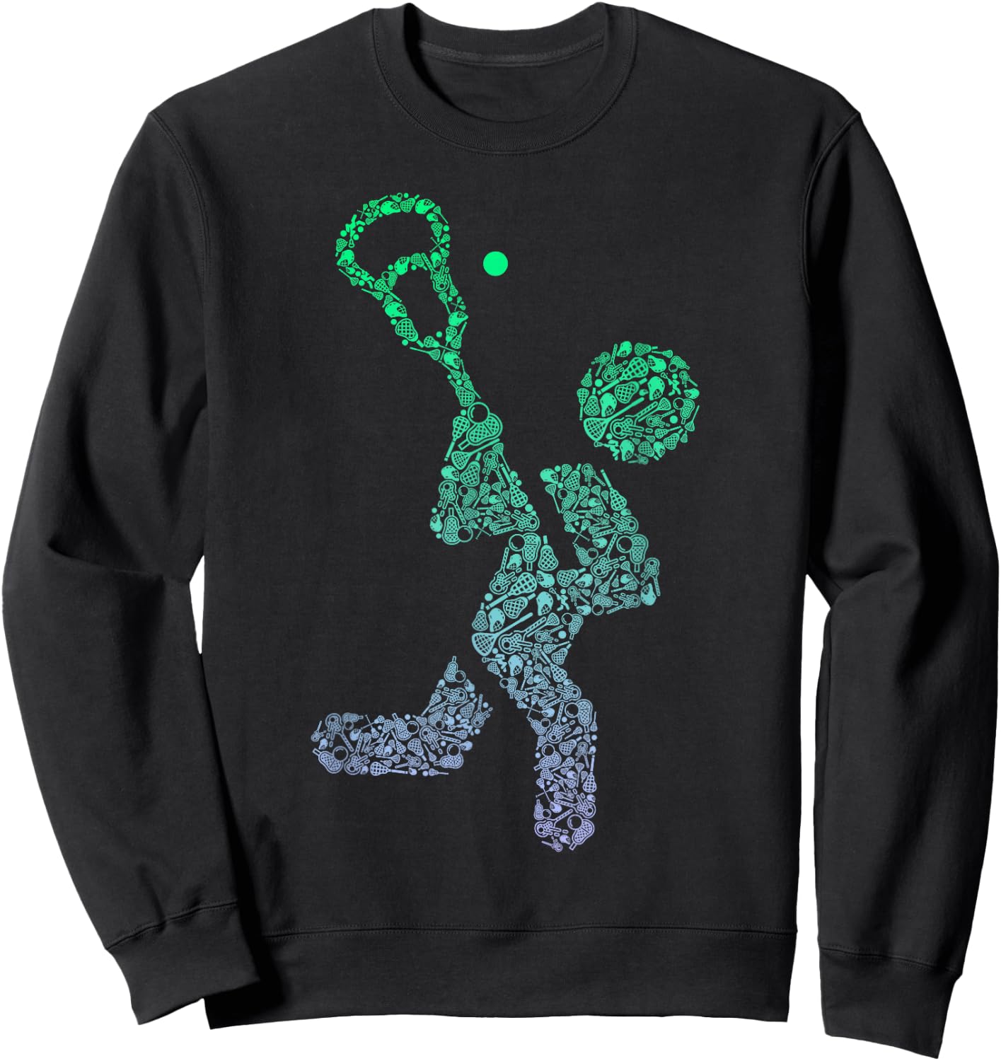 Boys Lacrosse Stuff | Lacrosse Player Stuff | Lacrosse Sweatshirt - Sweatshirt | Black