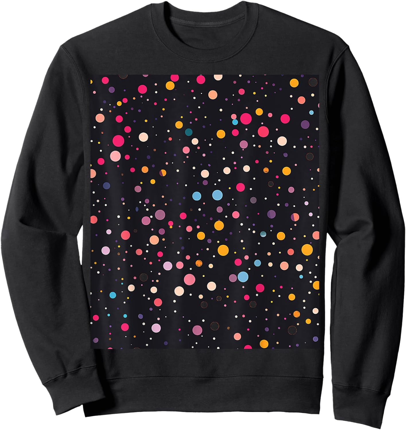 Polka Dots Sweatshirt - Sweatshirt | Black
