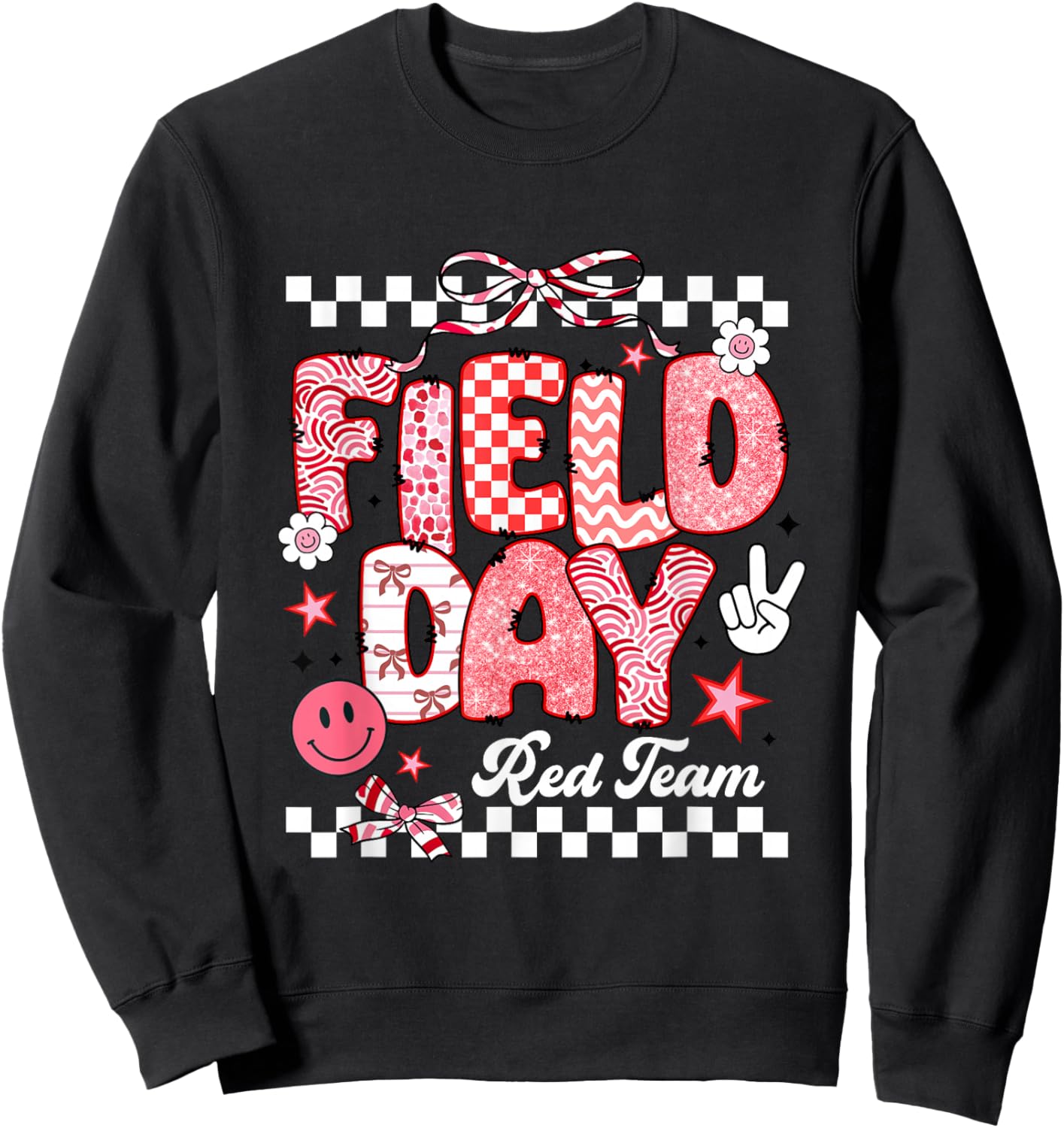 Red Team Field Day 2026 Let The Games Begin Teacher Kids Sweatshirt - Sweatshirt | Black