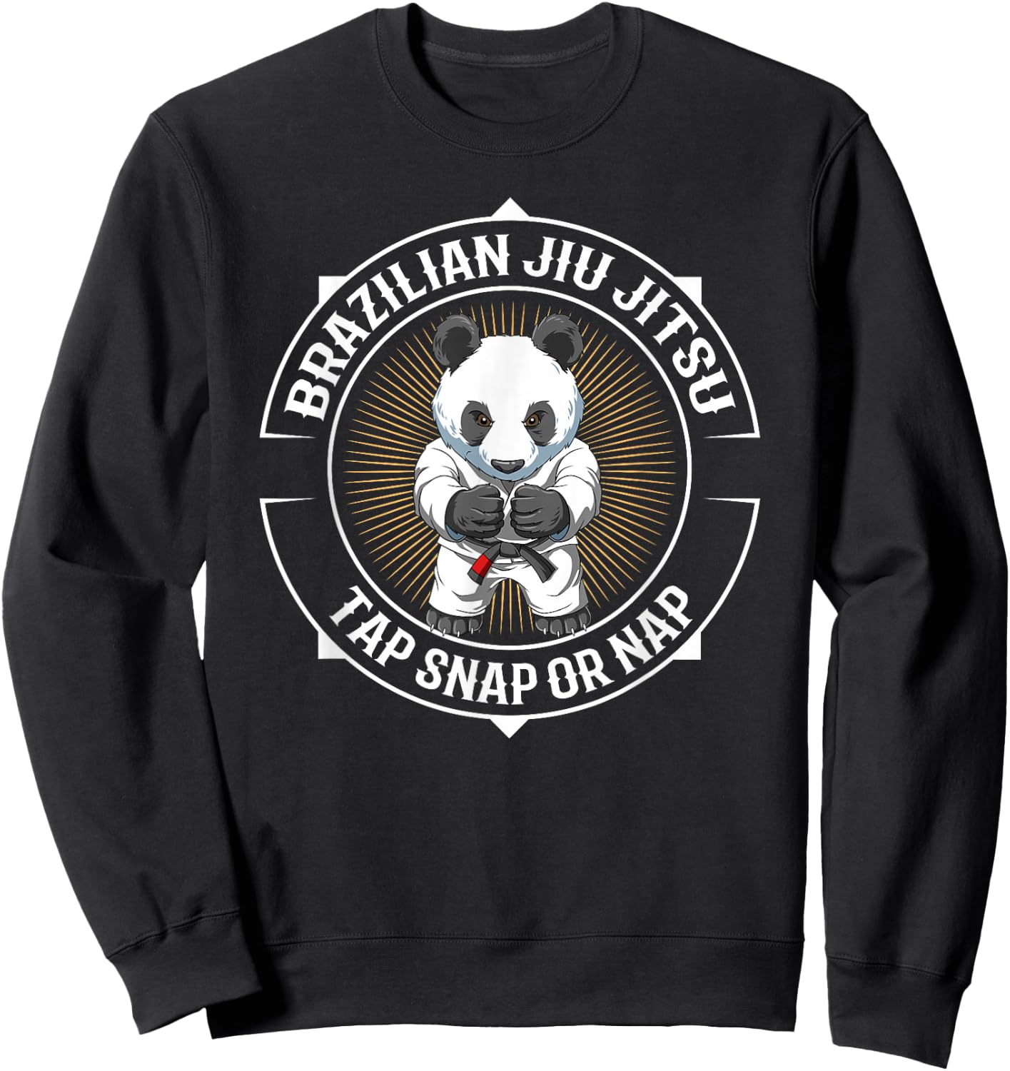 Jiu Jitsu Baby Panda in Gi - BJJ and Grappling Sweatshirt - Sweatshirt | Black