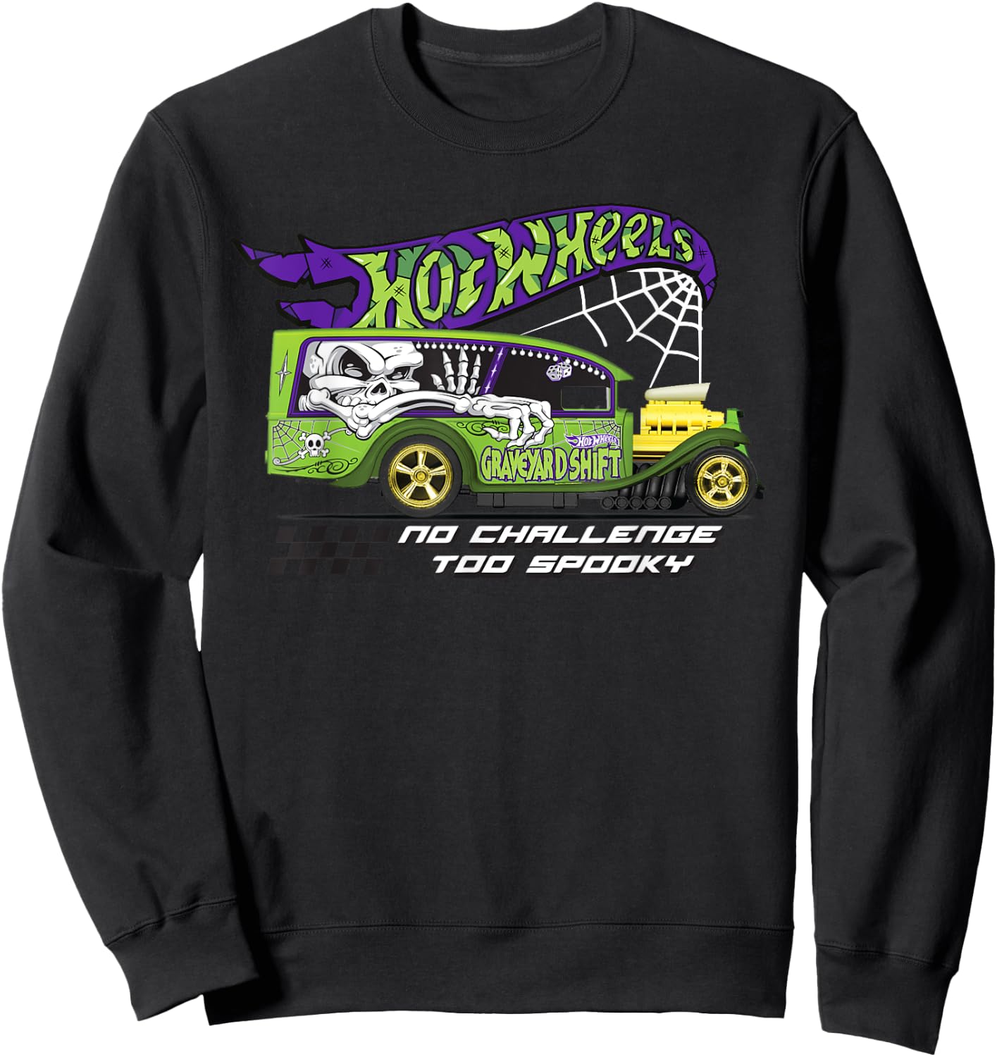 Hot Wheels - No Challenge Too Spooky Sweatshirt - Sweatshirt | Black
