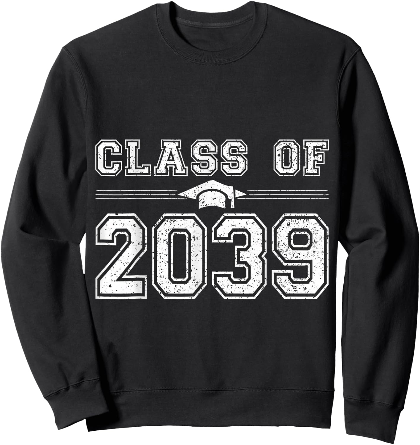Class of 2039 Grow With Me Graduate 2039 First Day of School Sweatshirt - Sweatshirt | Black