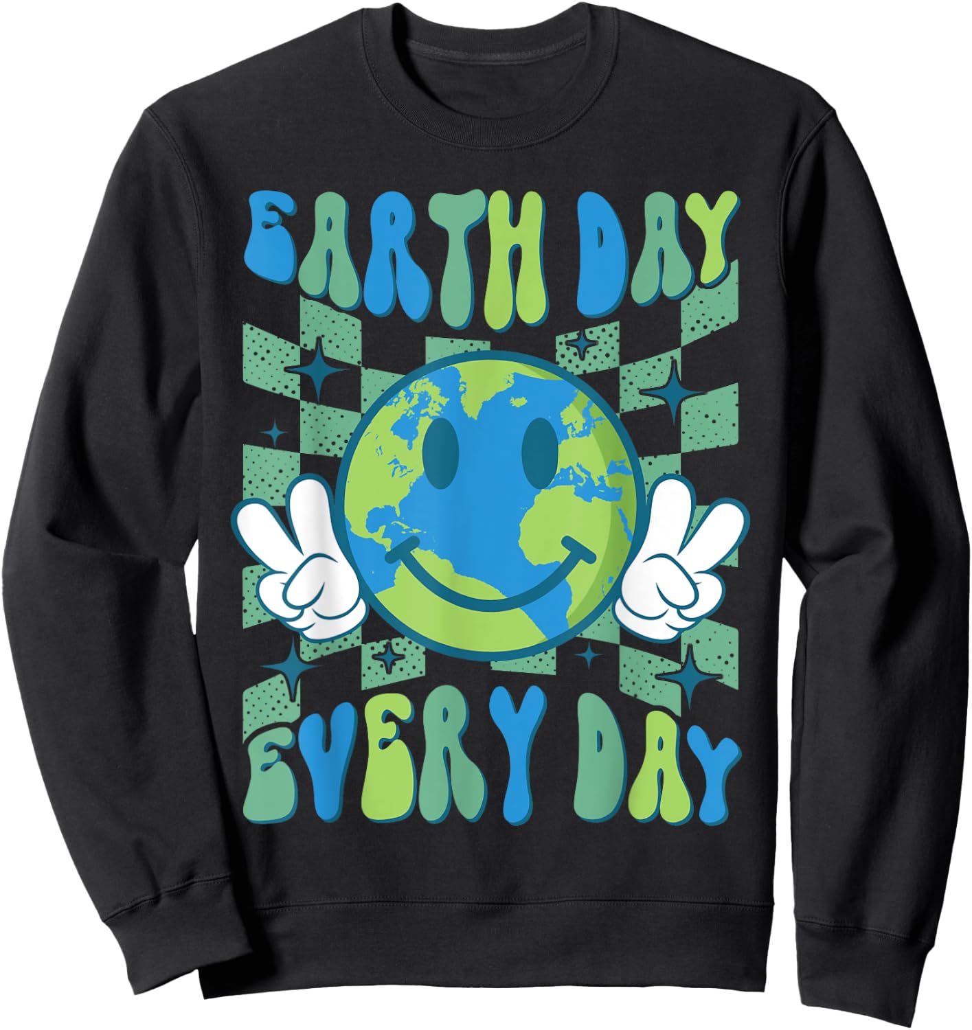 Earth Day Everyday Earth Day 2024 shirt Women Kids Sweatshirt - Sweatshirt | Black