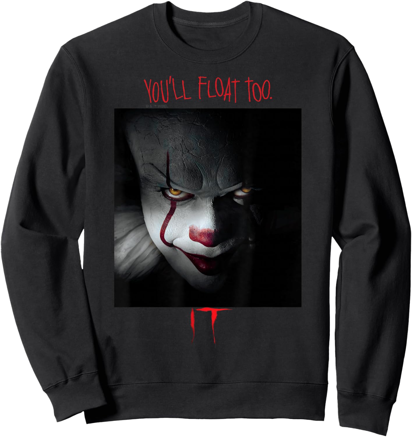 IT Films/TV Series - Pennywise You'll Float Too Sweatshirt - Sweatshirt | Black