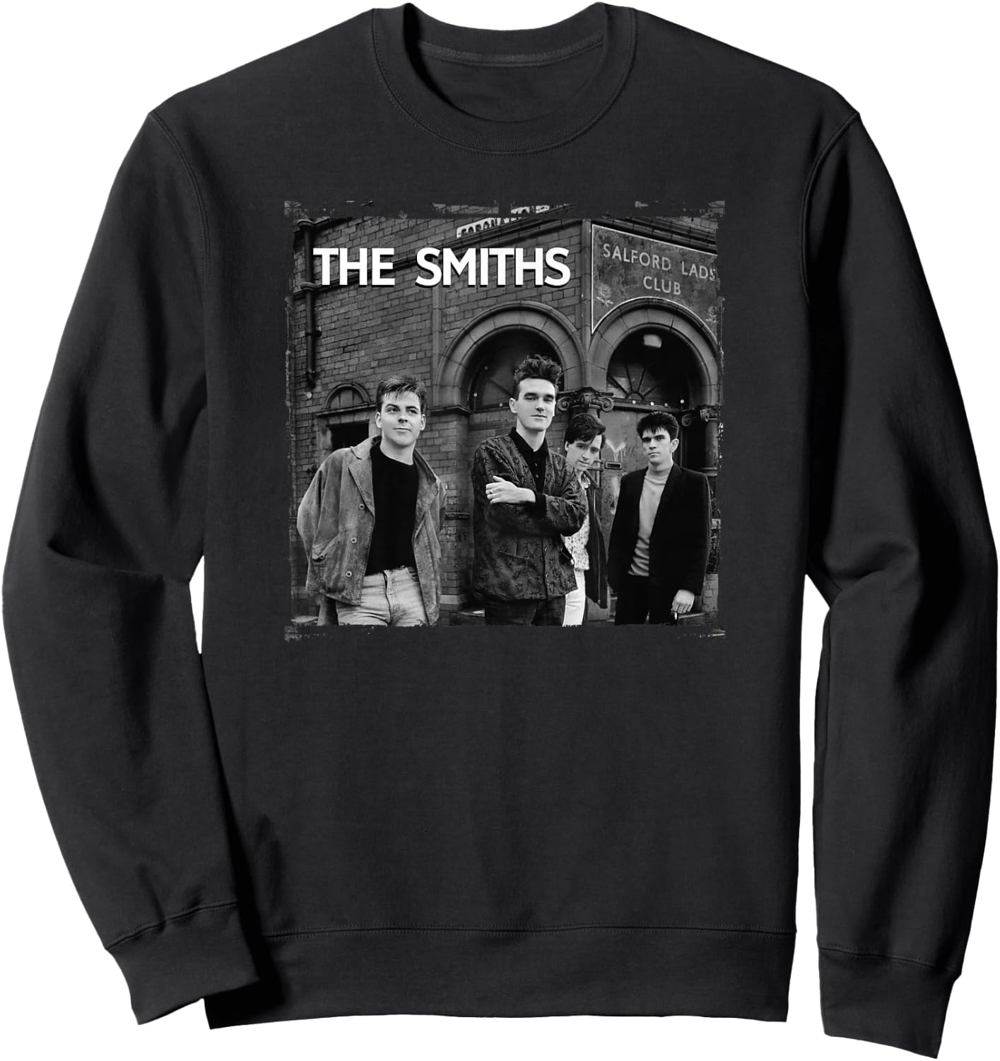 The Smiths Salford Lads Club Band Portrait by Stephen Wright Sweatshirt - Sweatshirt | Black