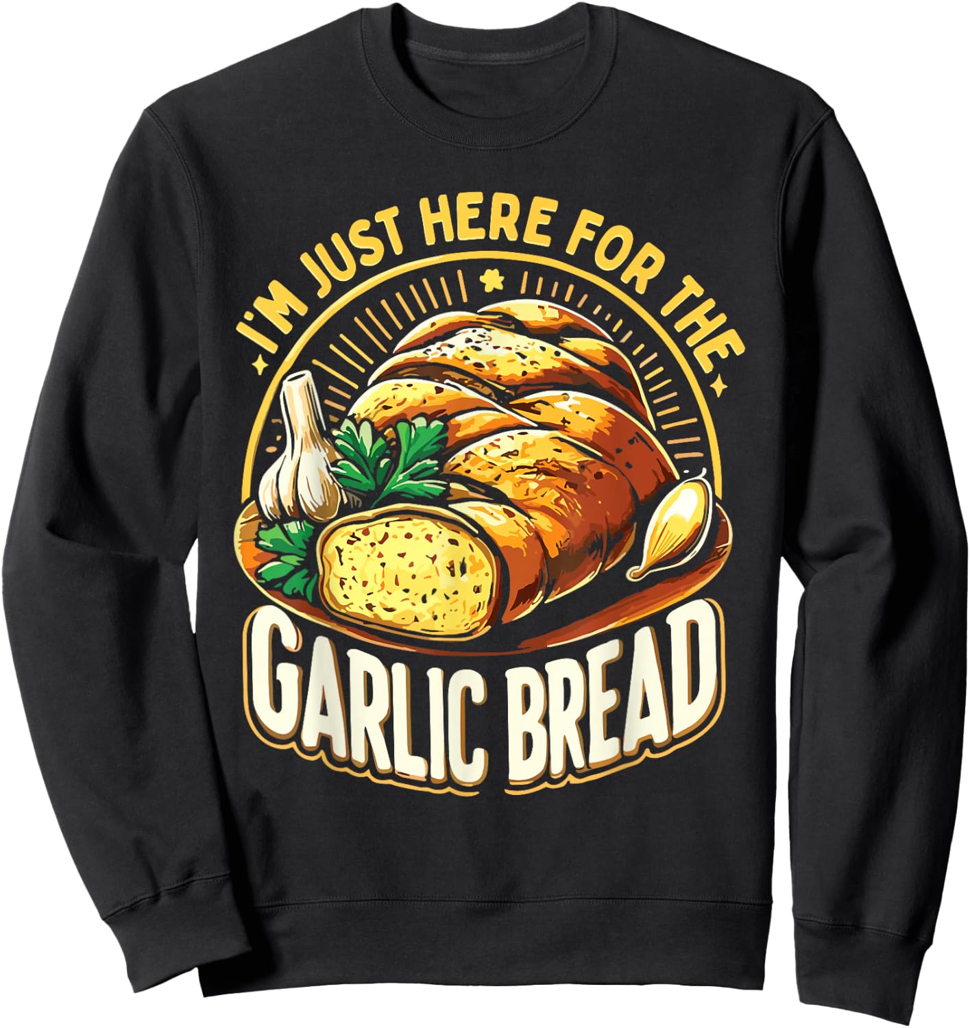 Garlic Bread Sweatshirt - Sweatshirt | Black