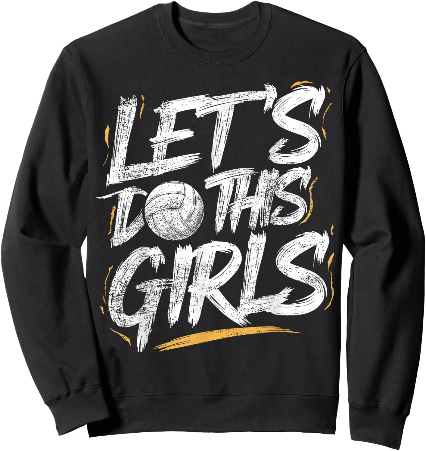 Girl Volleyball Player Women Volleyball Team - Volleyball Sweatshirt - Sweatshirt | Black
