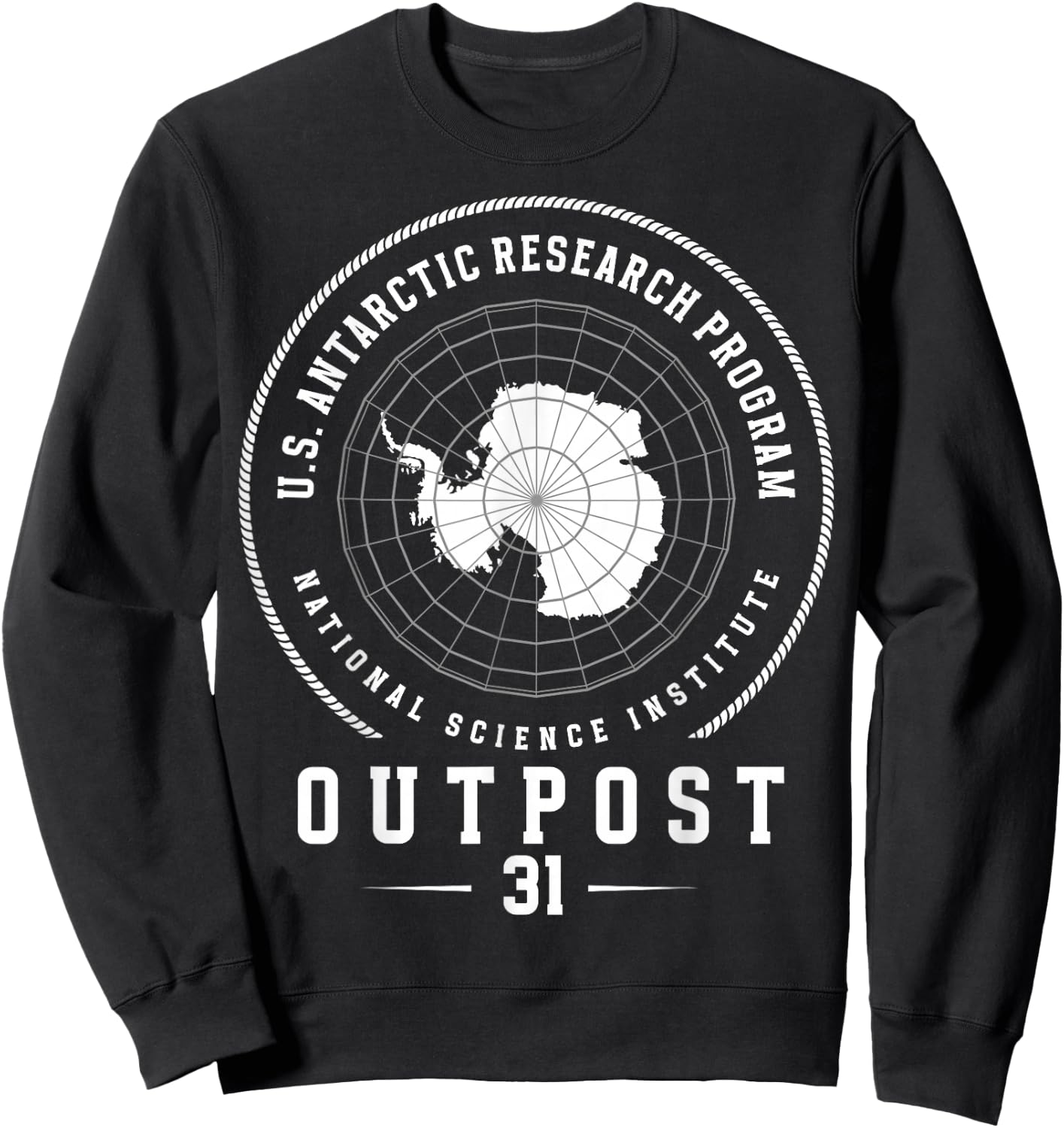 Antarctica - South Pole - Antarctic Circle Outpost 31 Sweatshirt - Sweatshirt | Black