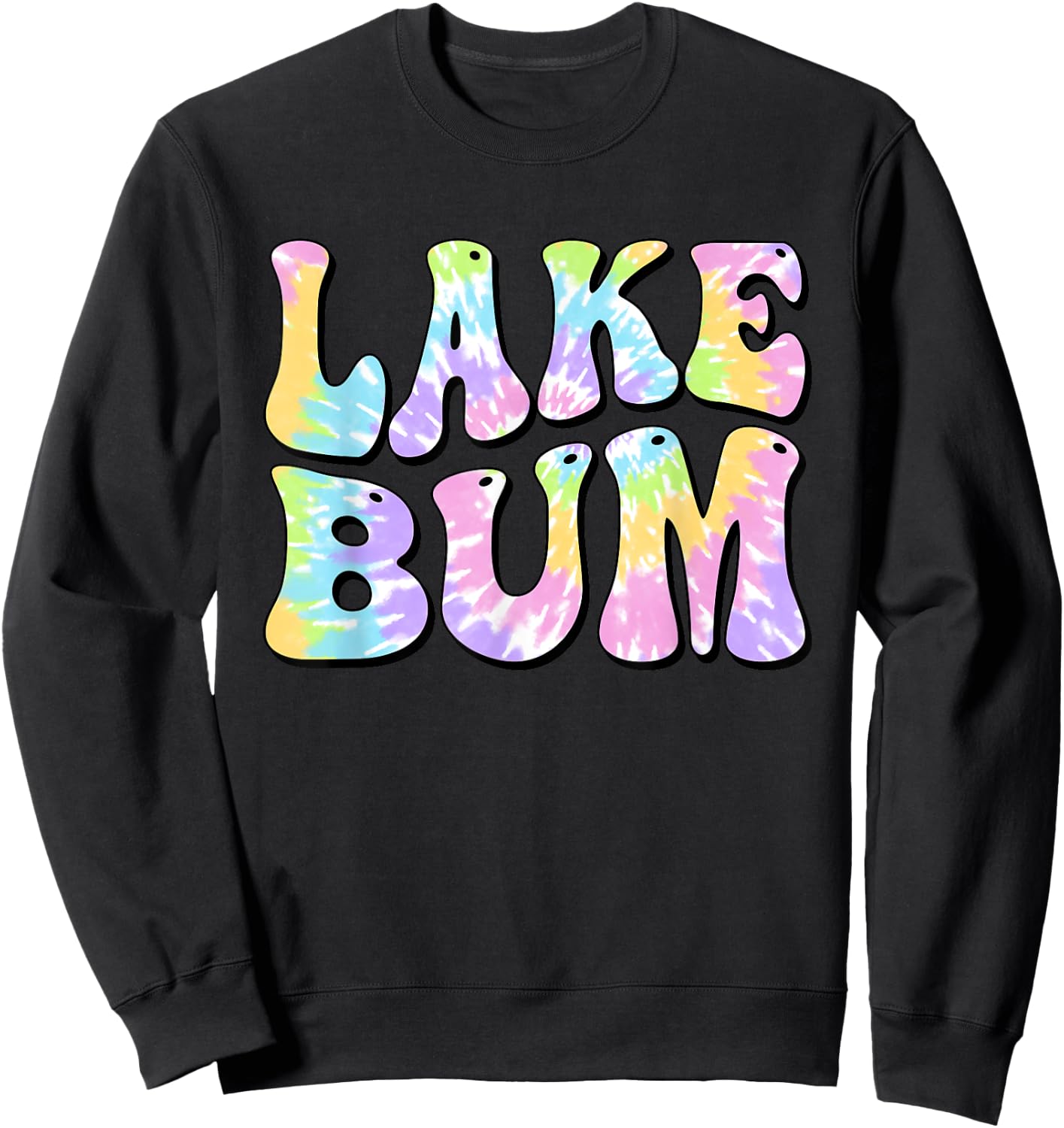 Lake Bum Summer Fishing Boating Sailing Boat Women Girl Kids Sweatshirt - Sweatshirt | Black
