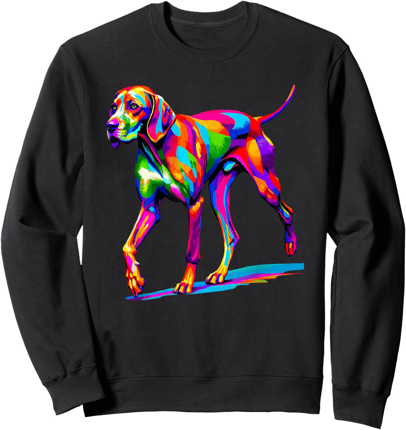Colourful Pop Art English Pointer Sweatshirt - Sweatshirt | Black