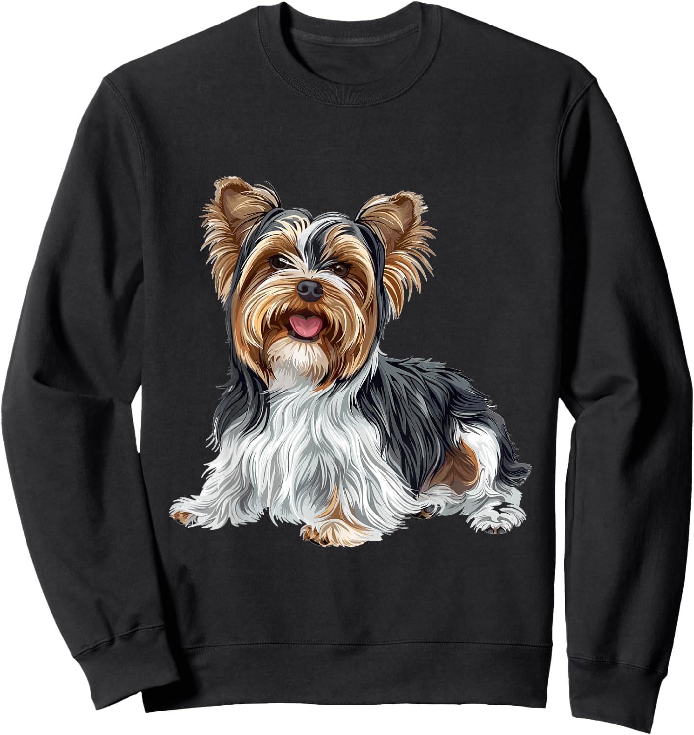 Biewer Terrier Dog Breed Graphic Sweatshirt - Sweatshirt | Black
