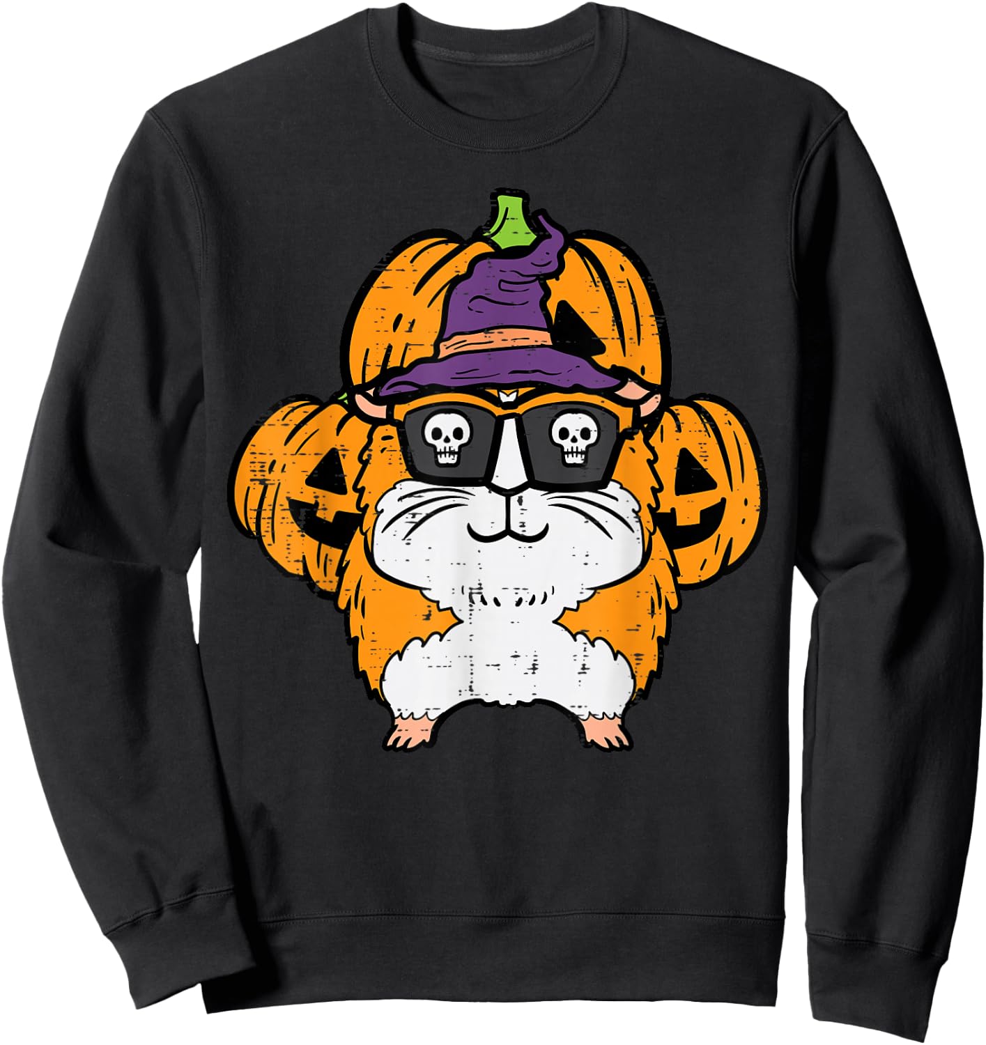 Halloween Guinea Pig Cavy Costume Boys Girls Kids Women Men Sweatshirt - Sweatshirt | Black