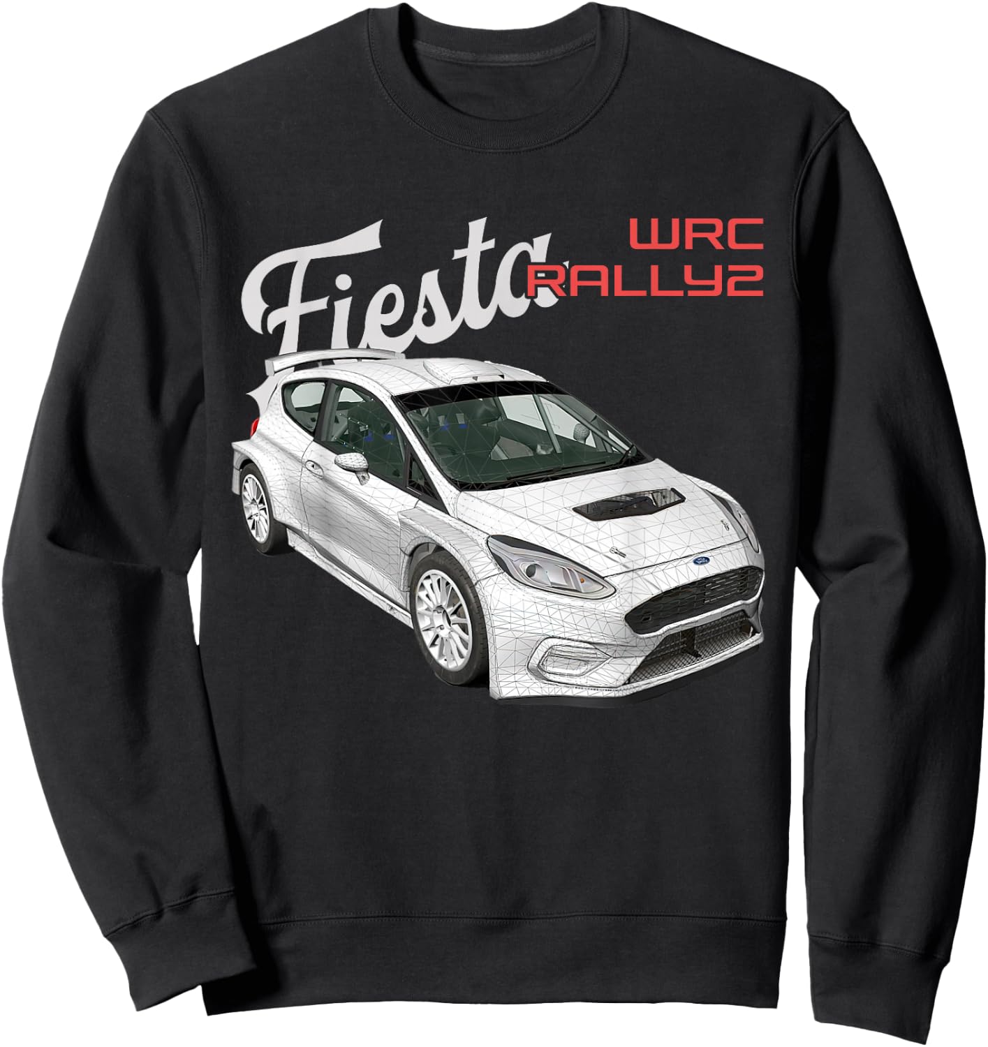 WRC Rally2 World Rally Sports Car Sweatshirt - Sweatshirt | Black