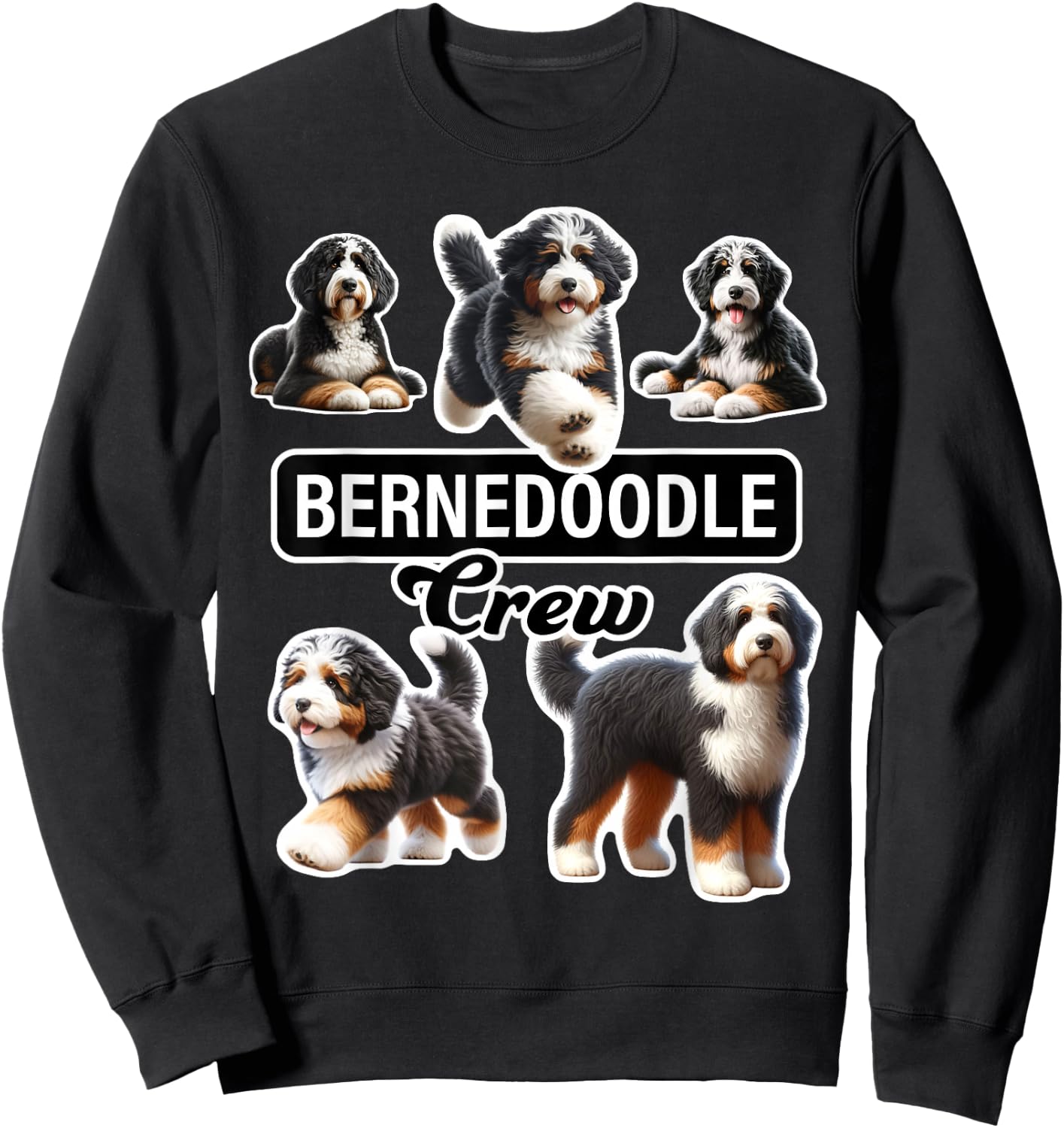 Bernedoodle Crew Sweatshirt - Sweatshirt | Black