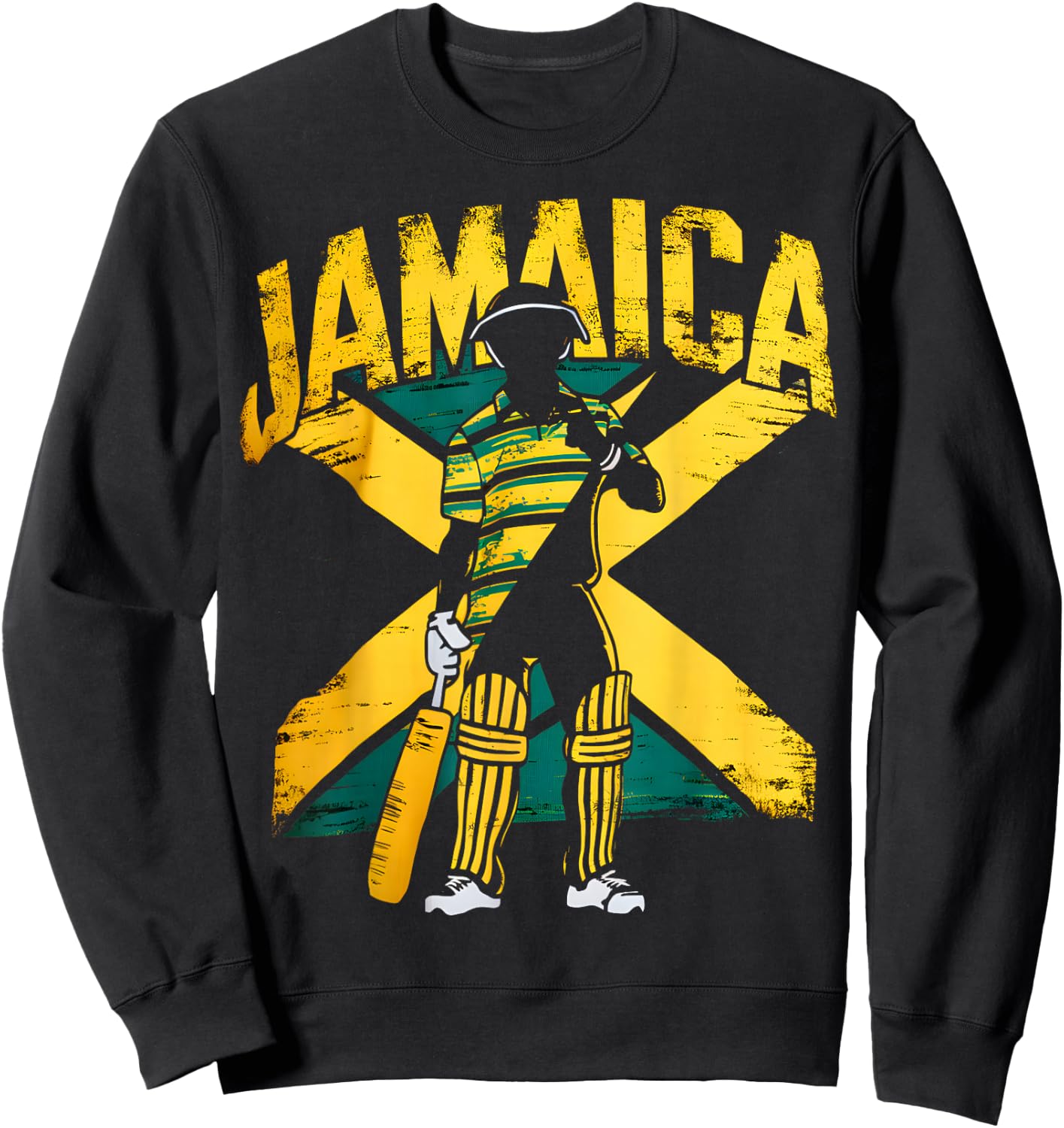 Jamaica Cricket Sweatshirt - Sweatshirt | Black