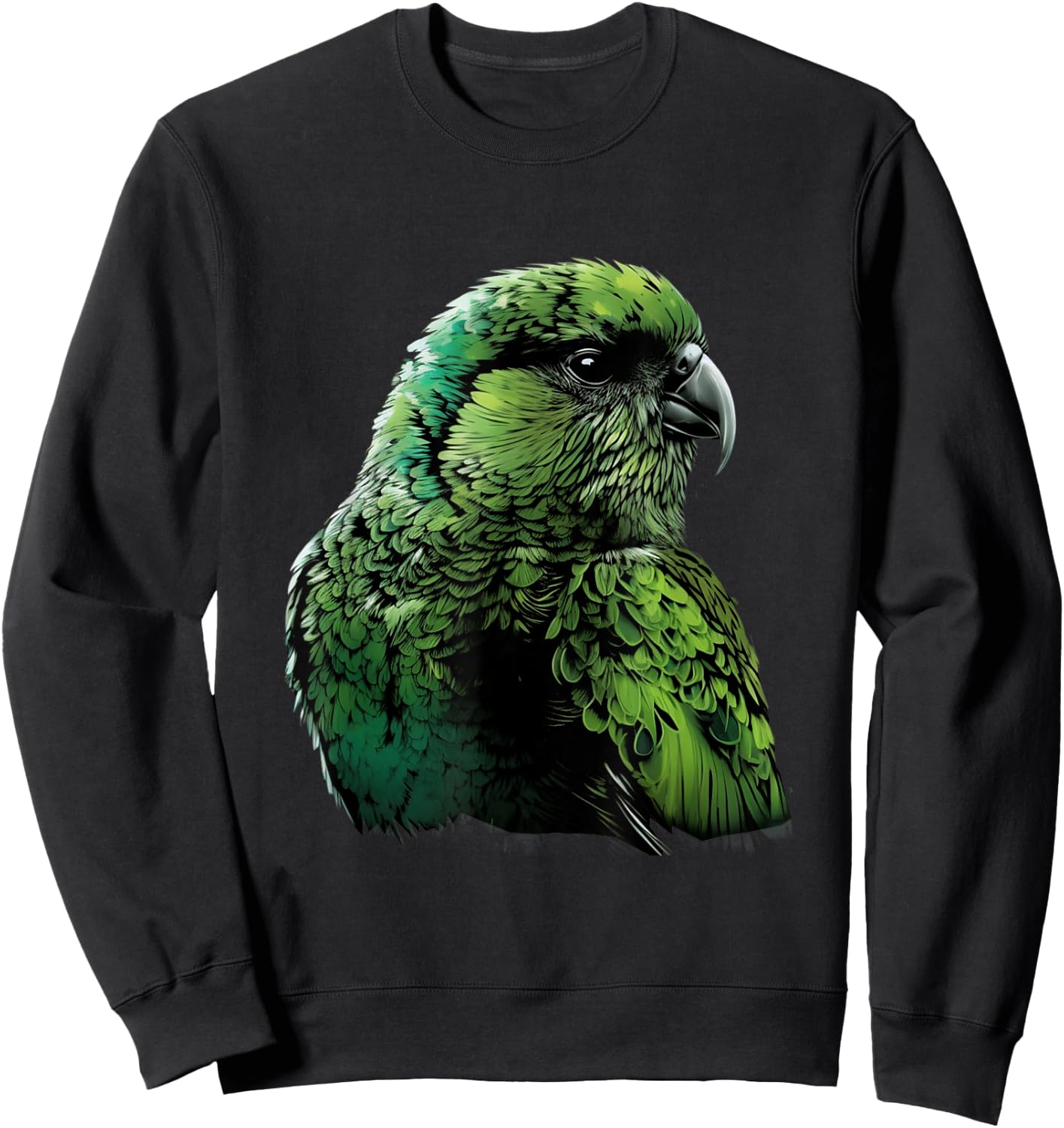Kakapo Parrot New Zealand Kakapo Bird Parrot Owl Kakapo Sweatshirt - Sweatshirt | Black