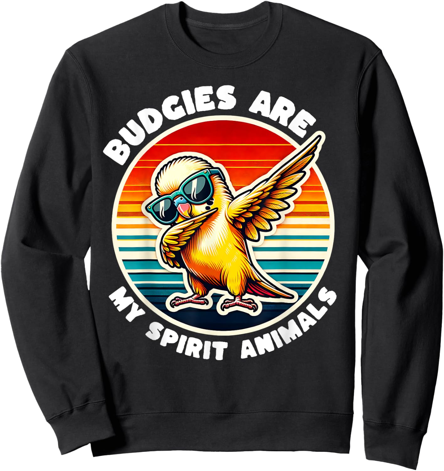 Funny Budgie Budgerigar Animal Budgie Budgerigar Sweatshirt - Sweatshirt | Black