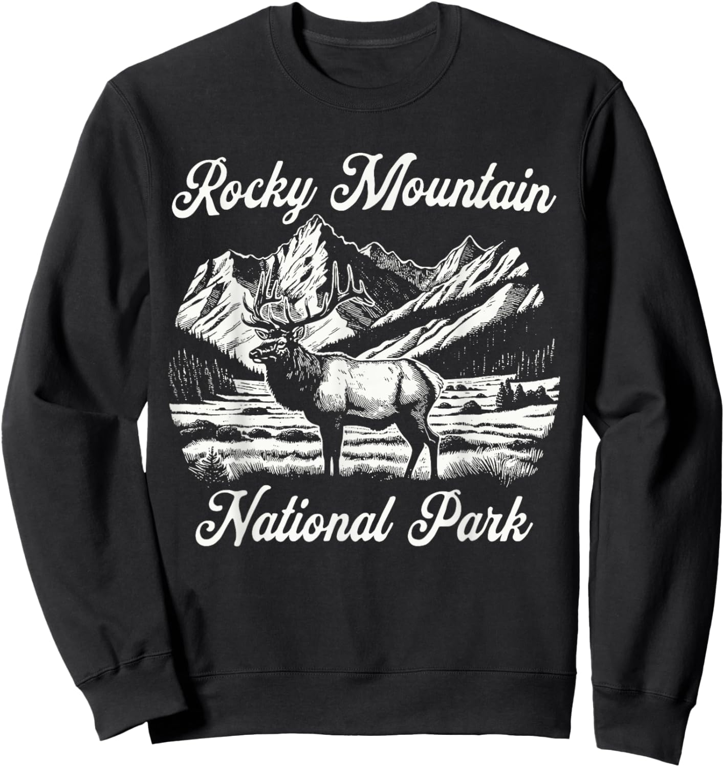 Rocky Mountain National Park Sweatshirt - Sweatshirt | Black
