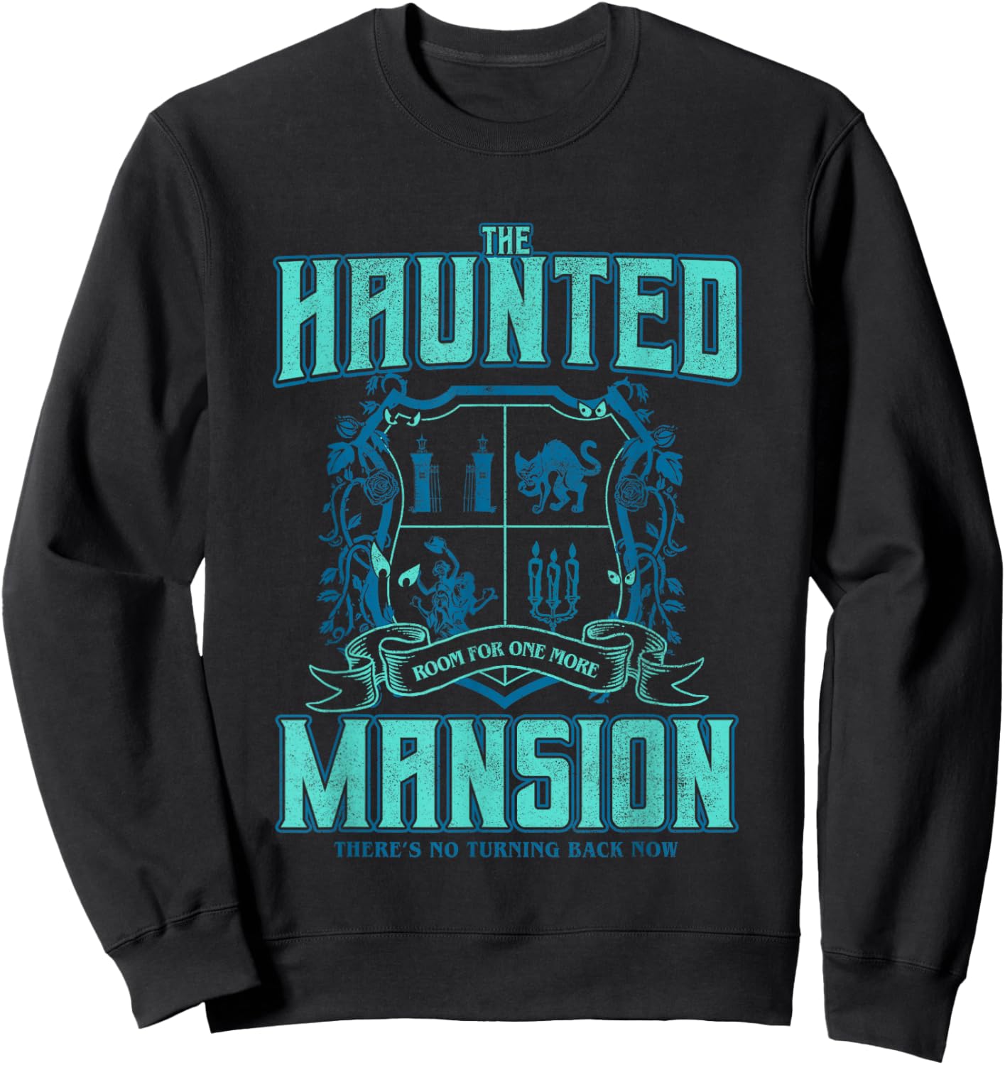 The Haunted Mansion Room For One More Collegiate Retro Logo Sweatshirt - Sweatshirt | Black