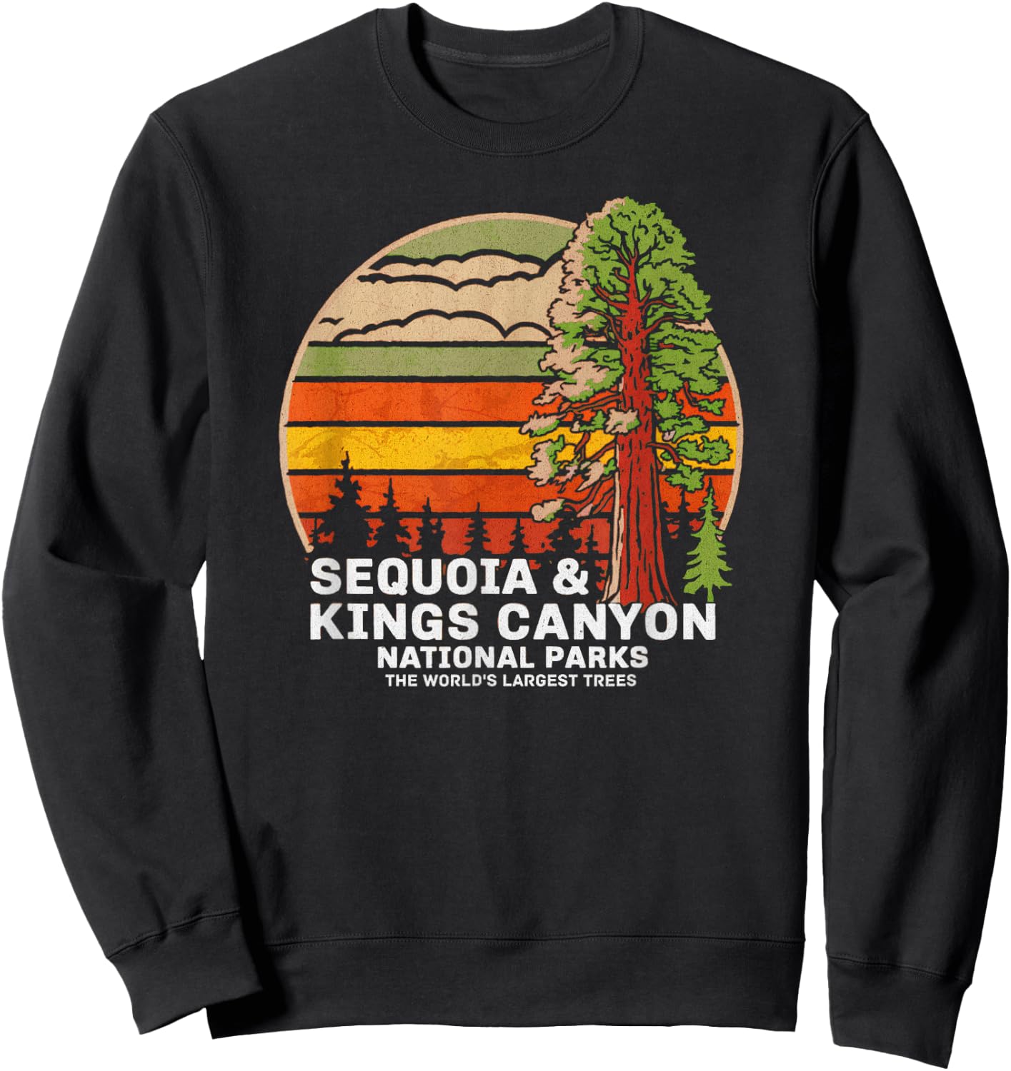 Sequoia Kings Canyon National Parks Sweatshirt - Sweatshirt | Black