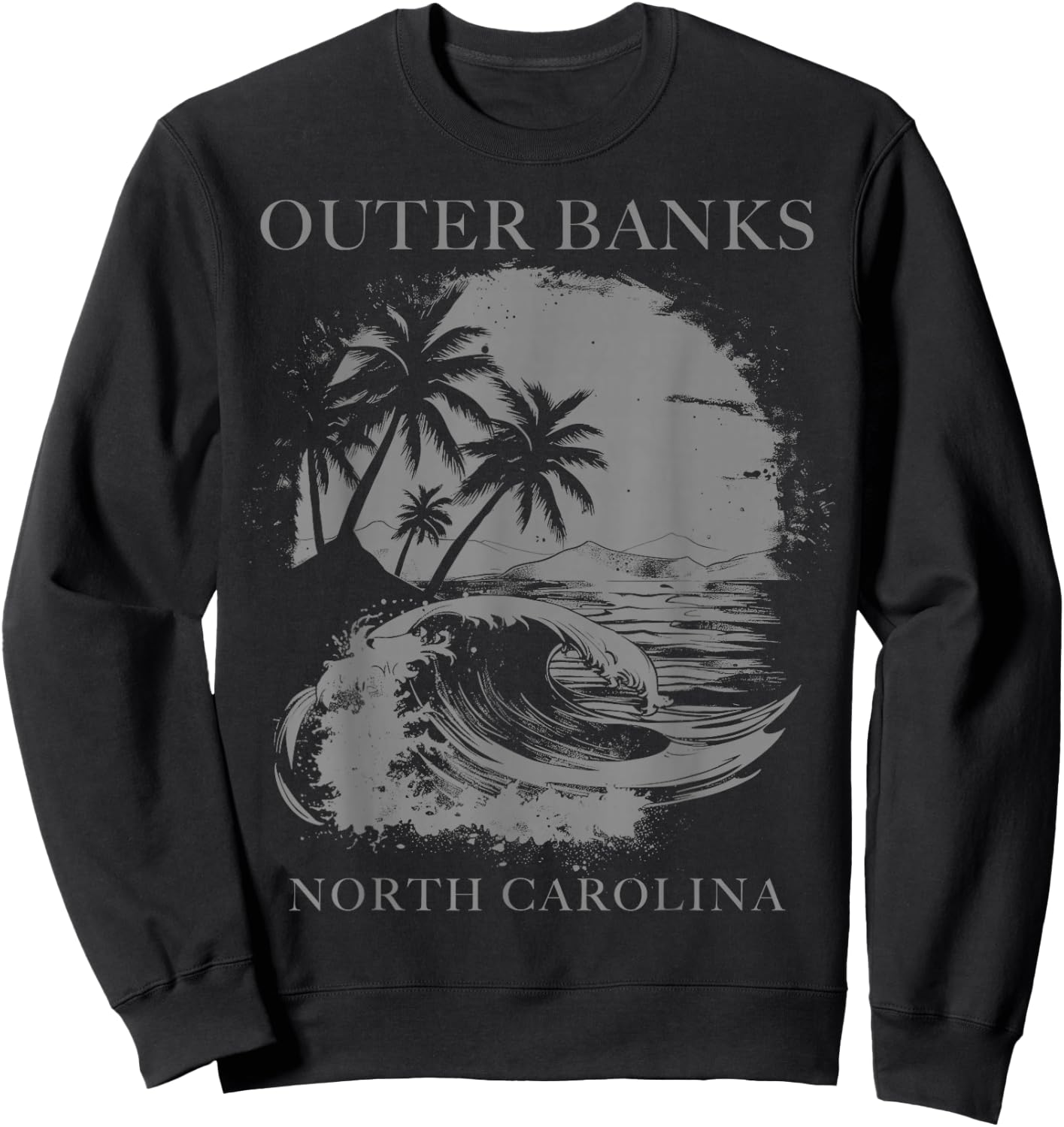 Outer Banks North Carolina Sweatshirt - Sweatshirt | Black