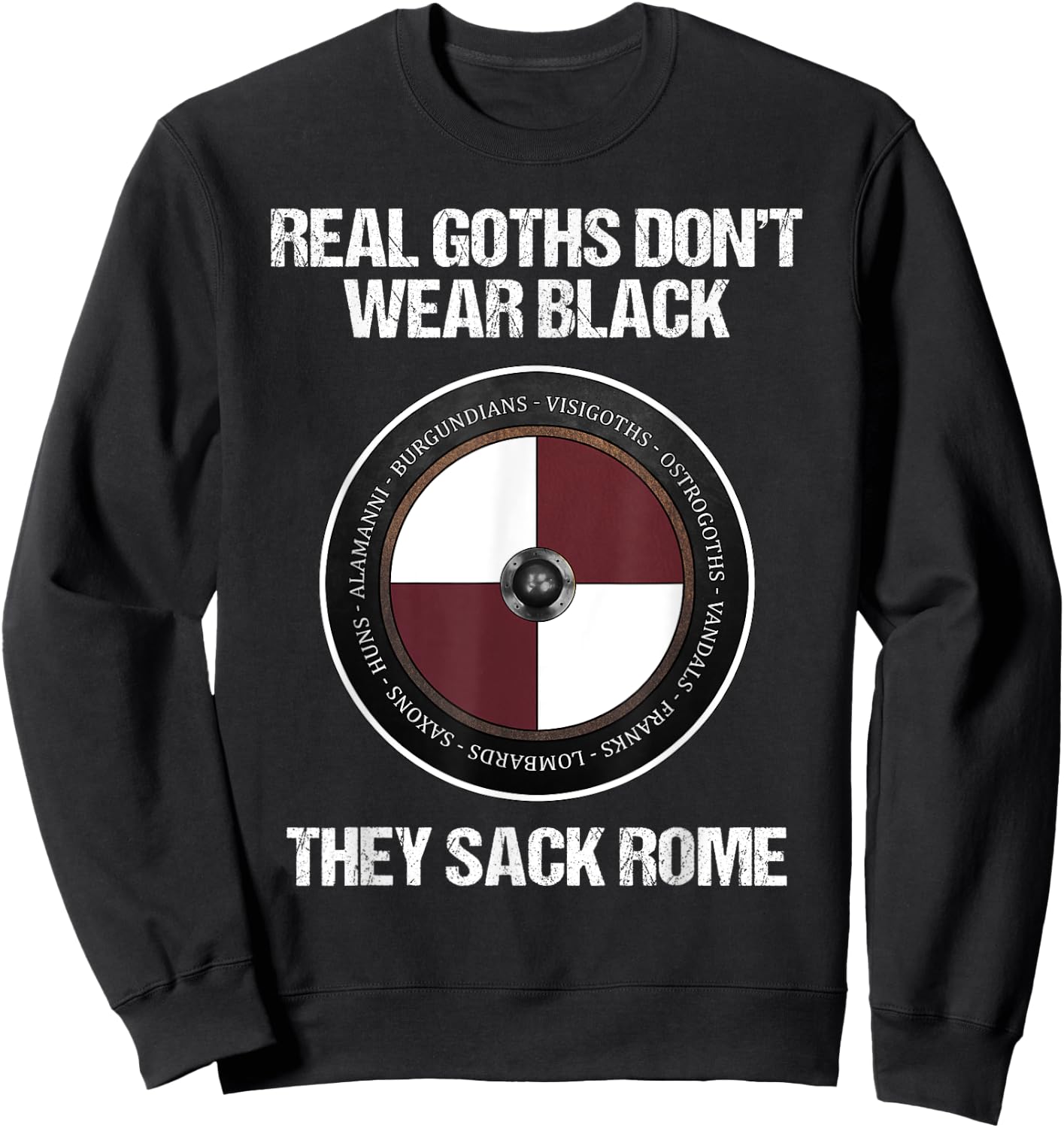 Agema Apparel -Adults Medieval History , Black, Small, Short Sleeve Sweatshirt - Sweatshirt | Black