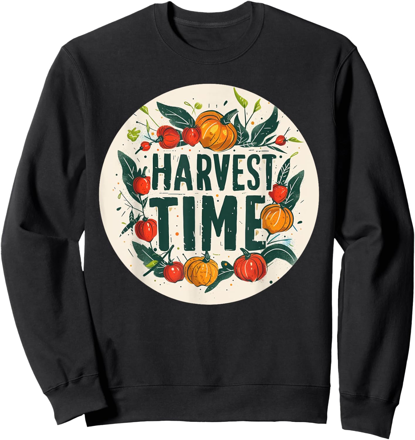 Harvest Time Costume for Farmer and Harvest Season Lovers Sweatshirt - Sweatshirt | Black
