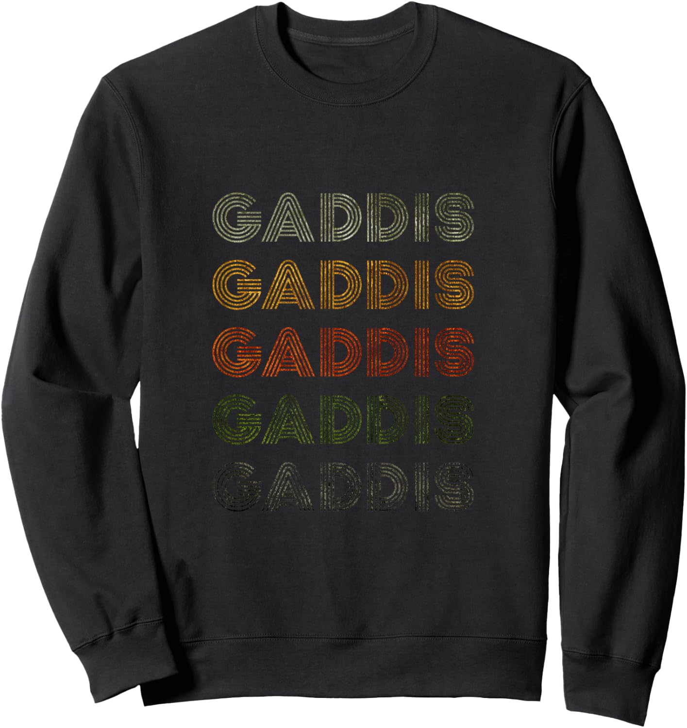 Love Heart Gaddis Grunge Vintage Style Black Gaddis Sweatshirt - Sweatshirt | Black
