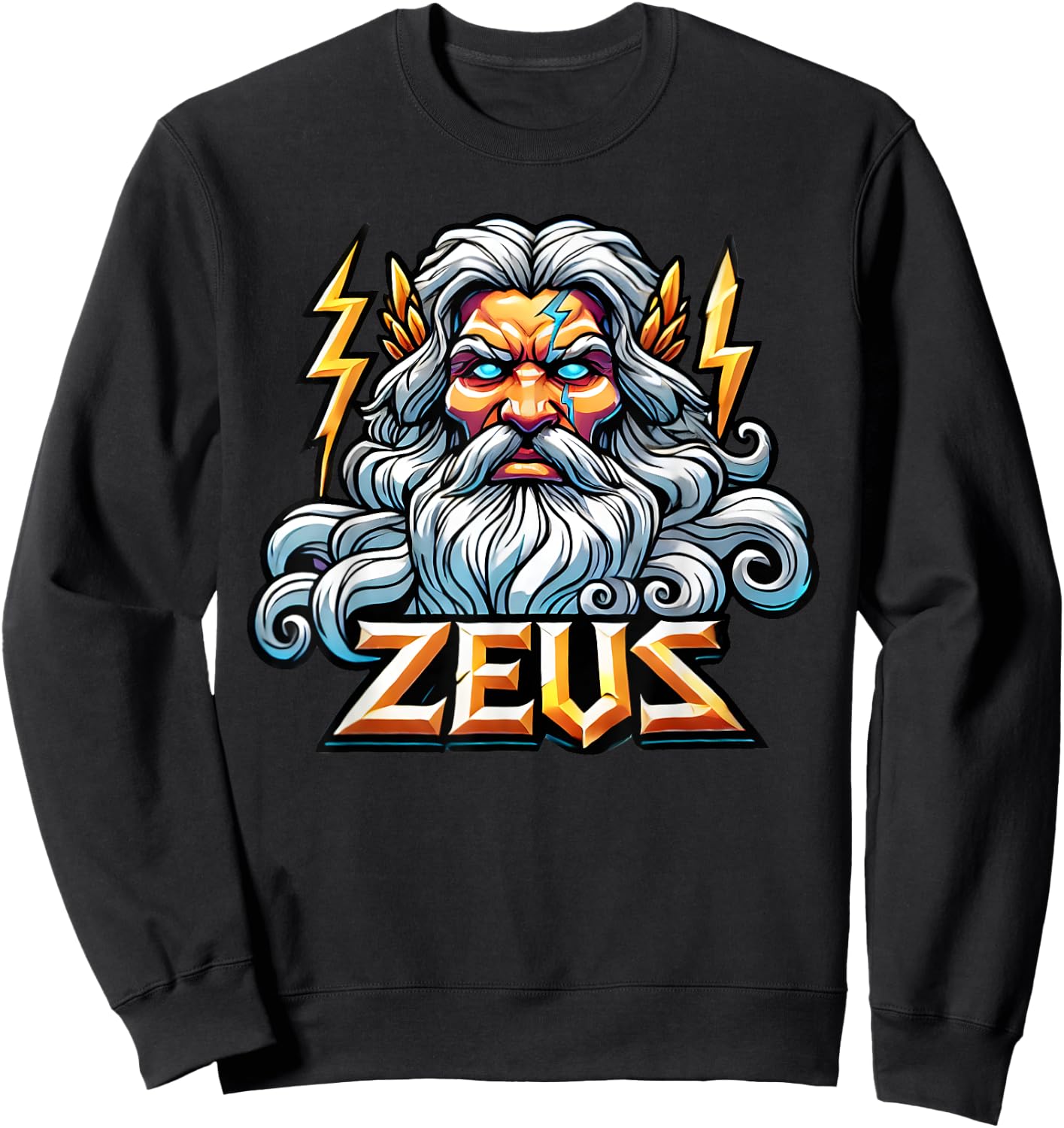 Zeus Greek God Mythology Ancient Greece Sweatshirt - Sweatshirt | Black
