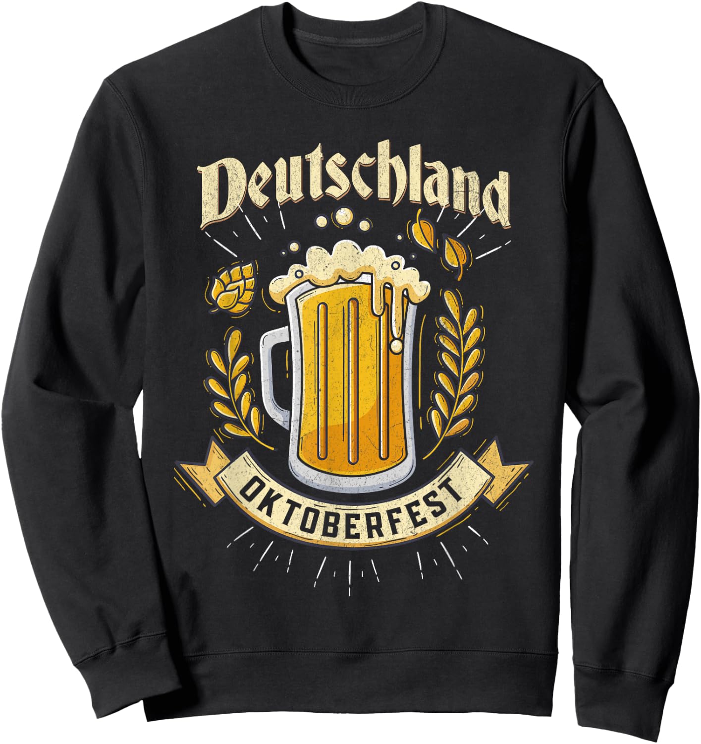 Deutschland Oktoberfest German Beer Festival Party Outfit Sweatshirt - Sweatshirt | Black