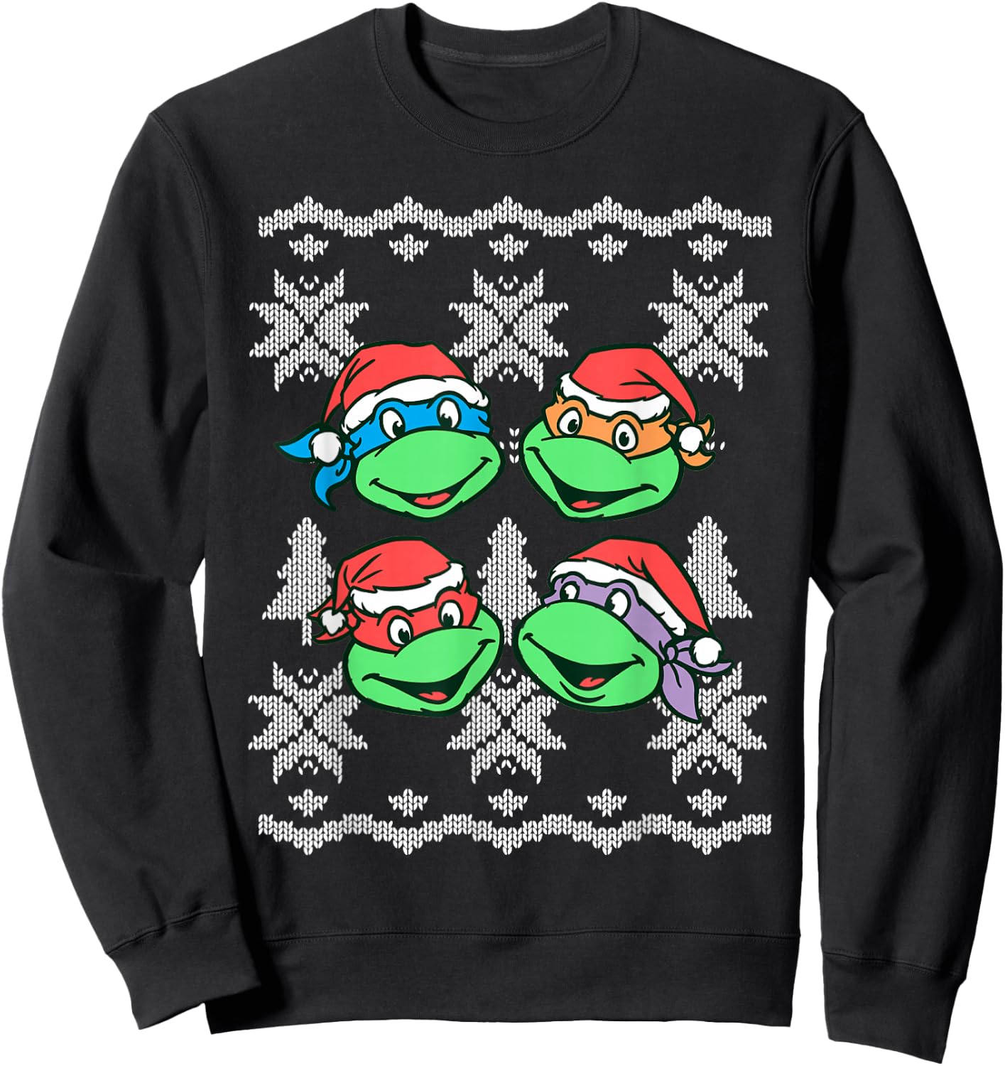 Teenage Mutant Ninja Turtles Christmas Sweater Sweatshirt - Sweatshirt | Black