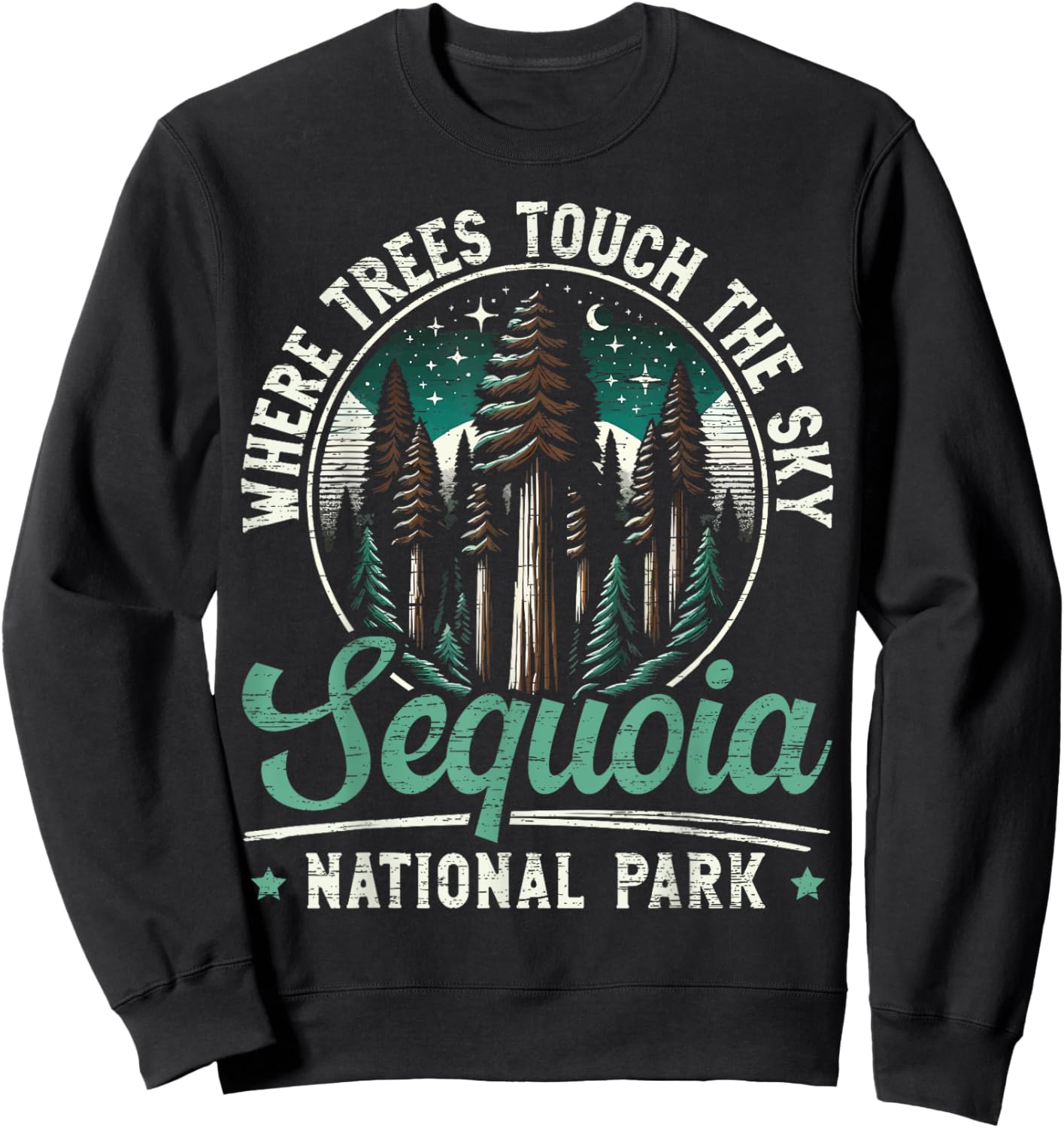 Sequoia National Park Outdoor Travel USA America Sweatshirt - Sweatshirt | Black