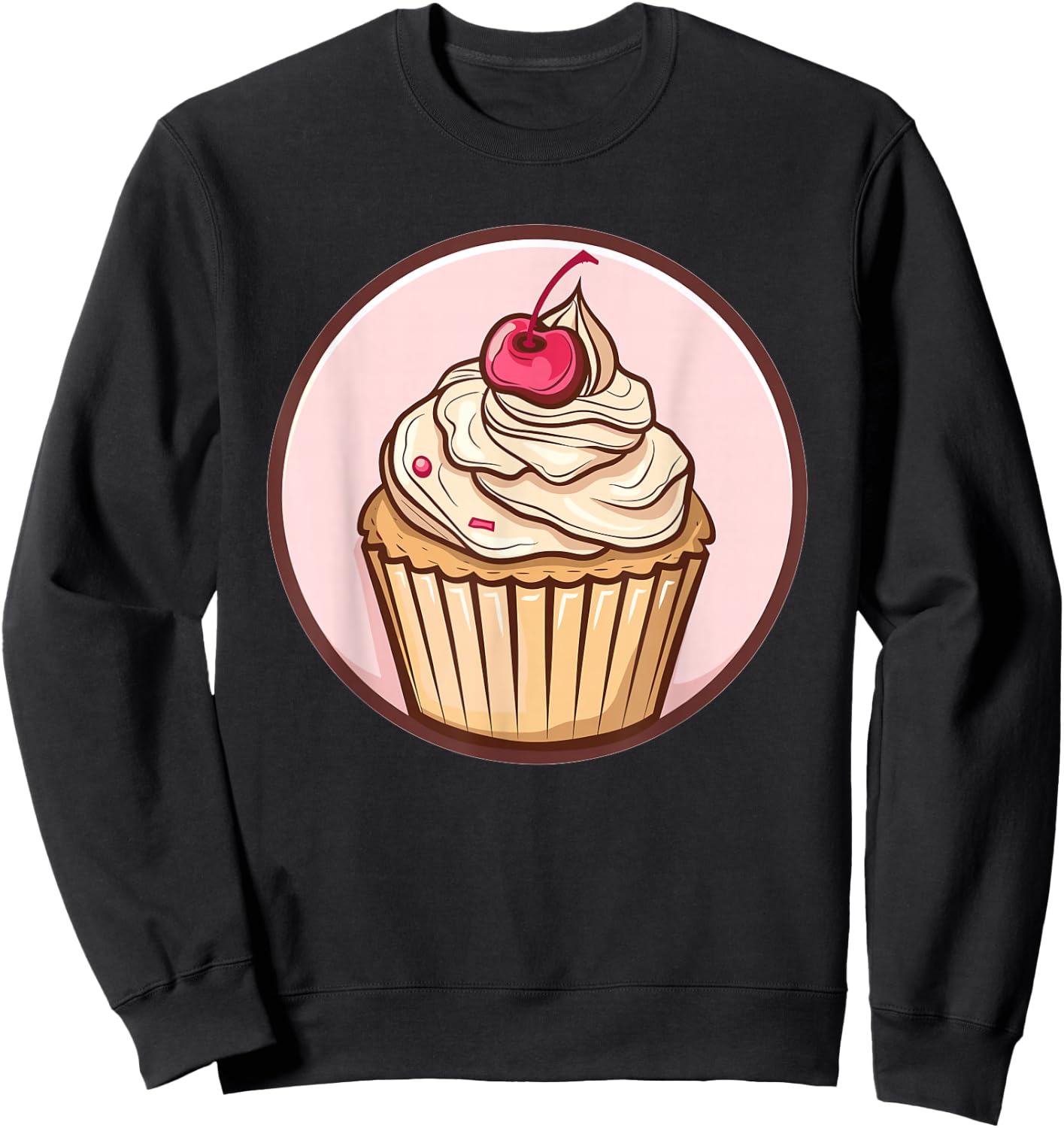 Retro Cupcake Sweatshirt - Sweatshirt | Black