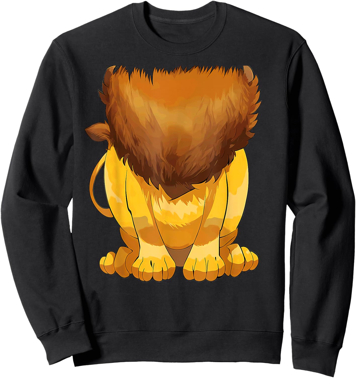 Lion Body Halloween Costume Sweatshirt - Sweatshirt | Black