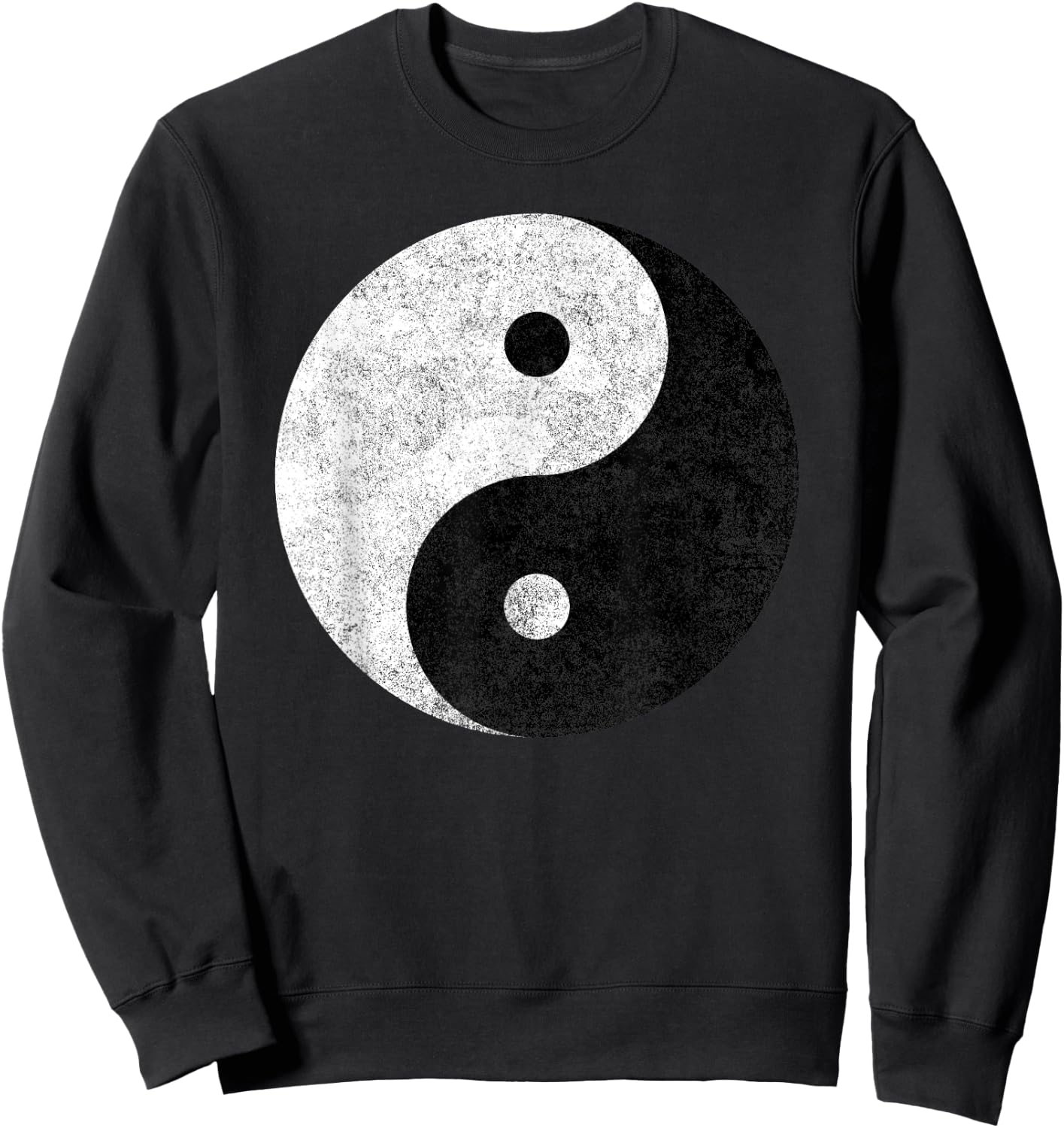 Yin Yang Symbol Tao Taijitu Yoga Peace Love Sweatshirt - Sweatshirt | Black
